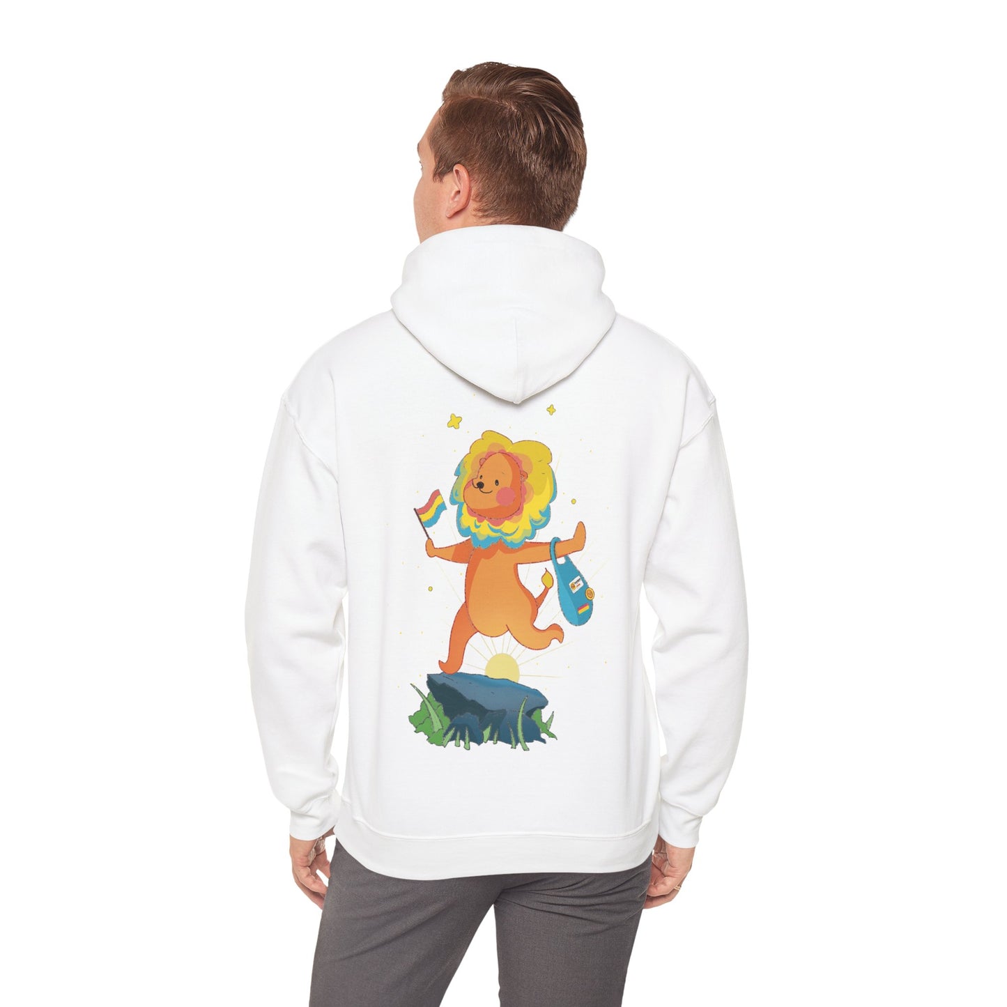 Badgie Hoodie - Pansexual Lion "Barb" - Badgie.co