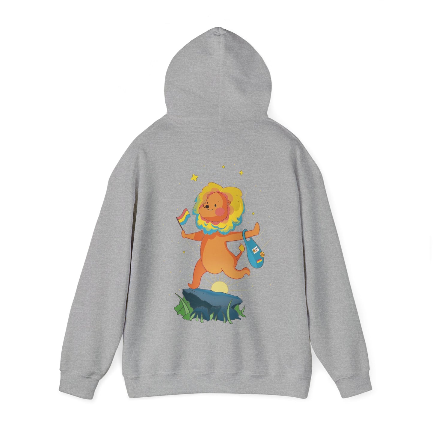 Badgie Hoodie - Pansexual Lion "Barb" - Badgie.co