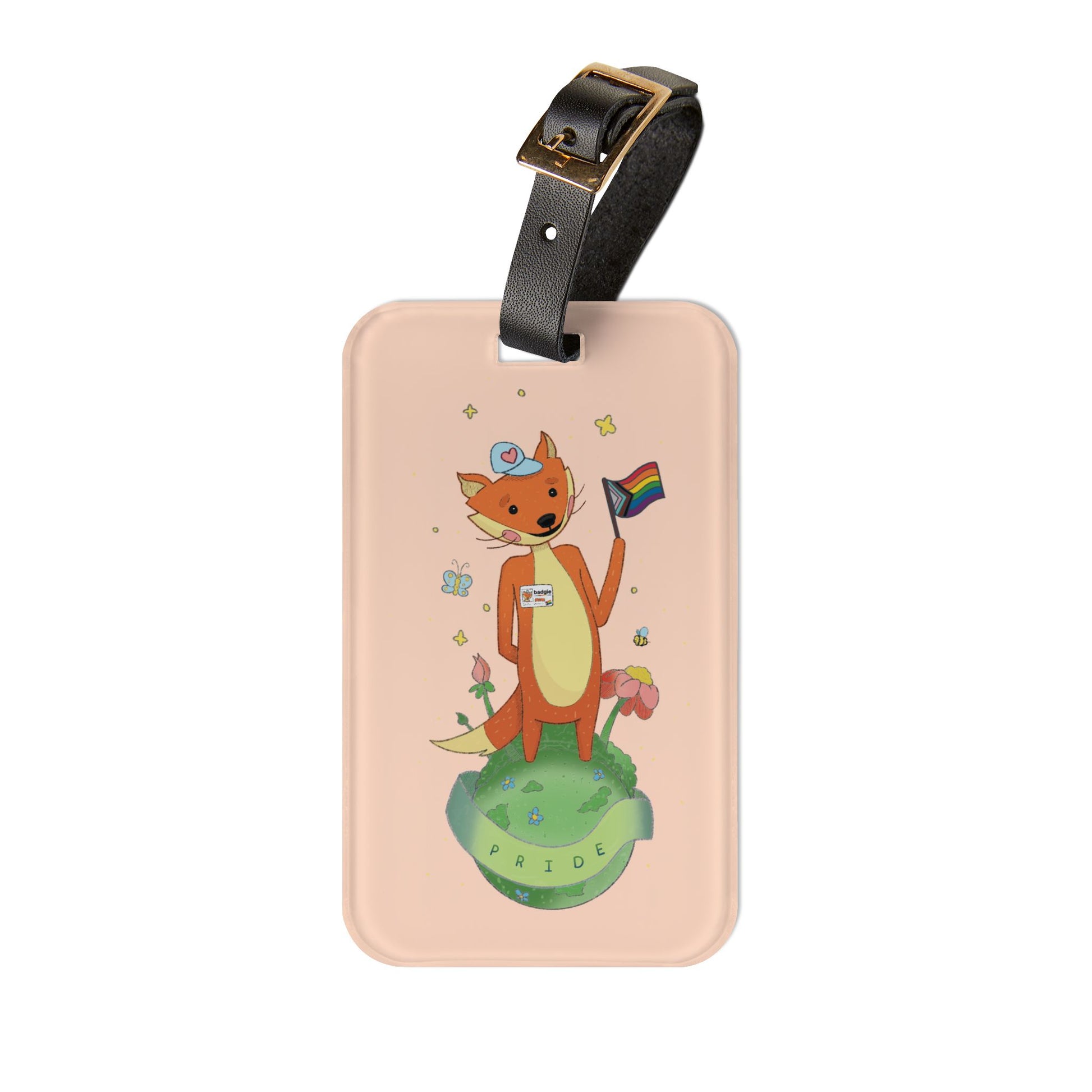 Badgie Luggage Tag - Pride Fox "Kit" - Badgie.co