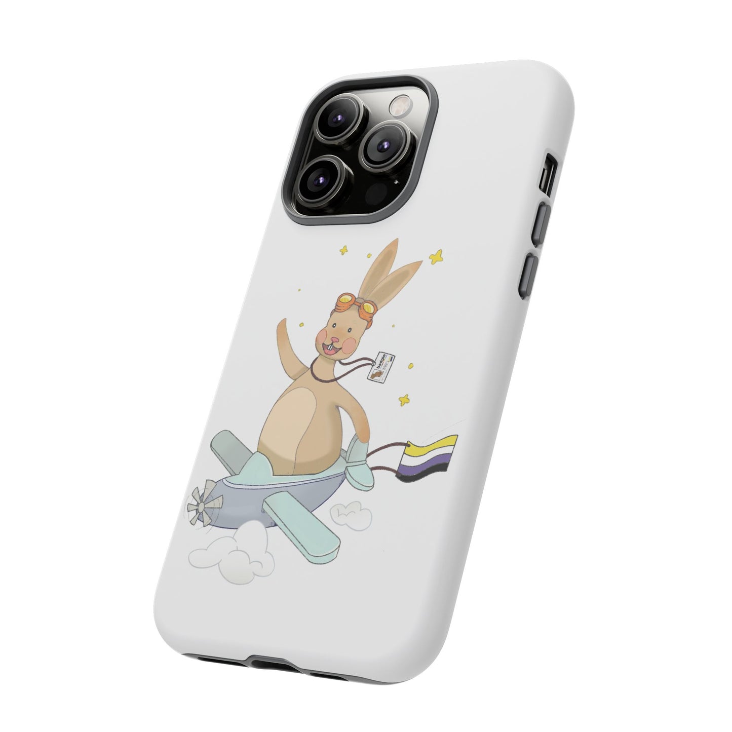 Badgie iPhone Case - Nonbinary Rabbit "Rex" - Badgie.co