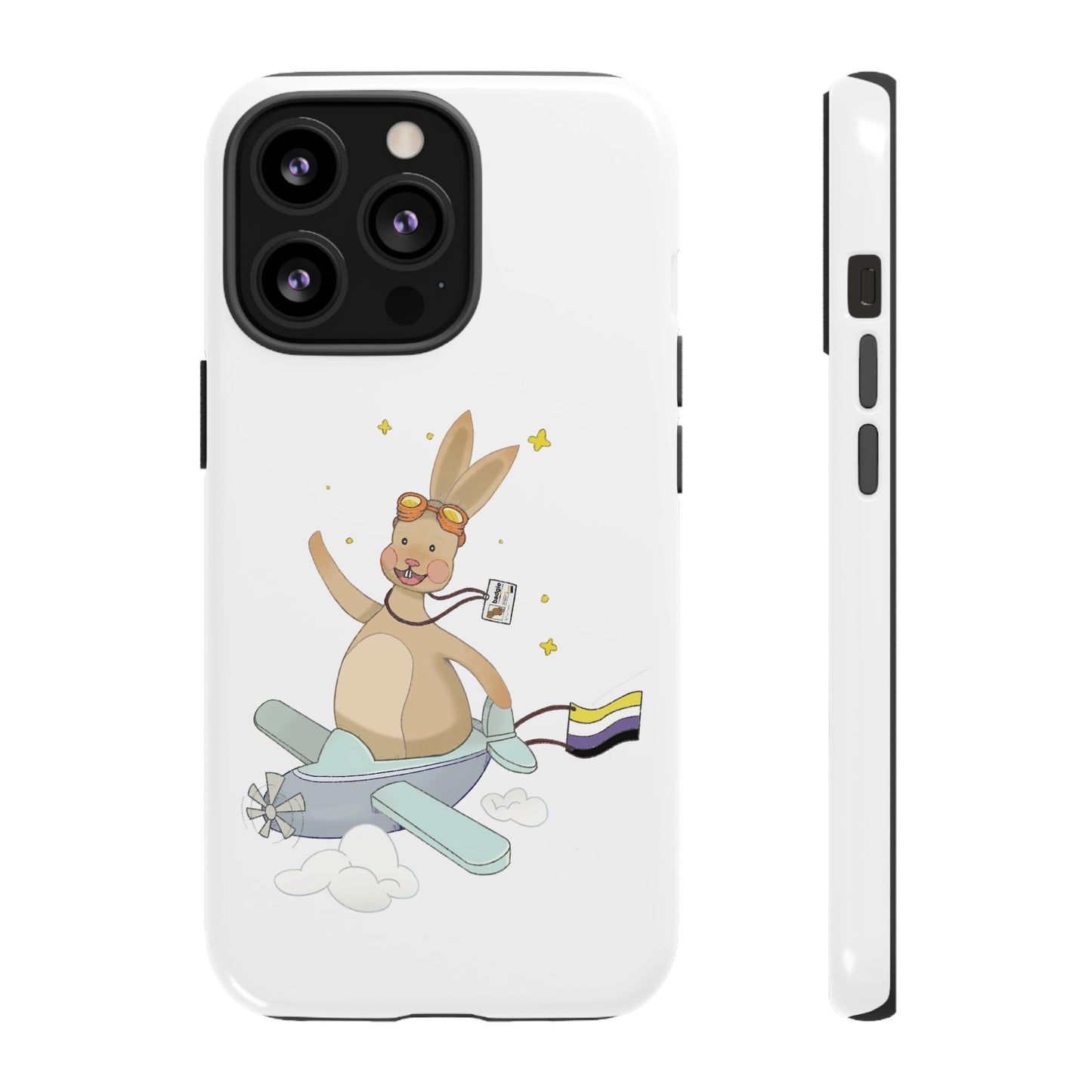 Badgie iPhone Case - Nonbinary Rabbit "Rex" - Badgie.co