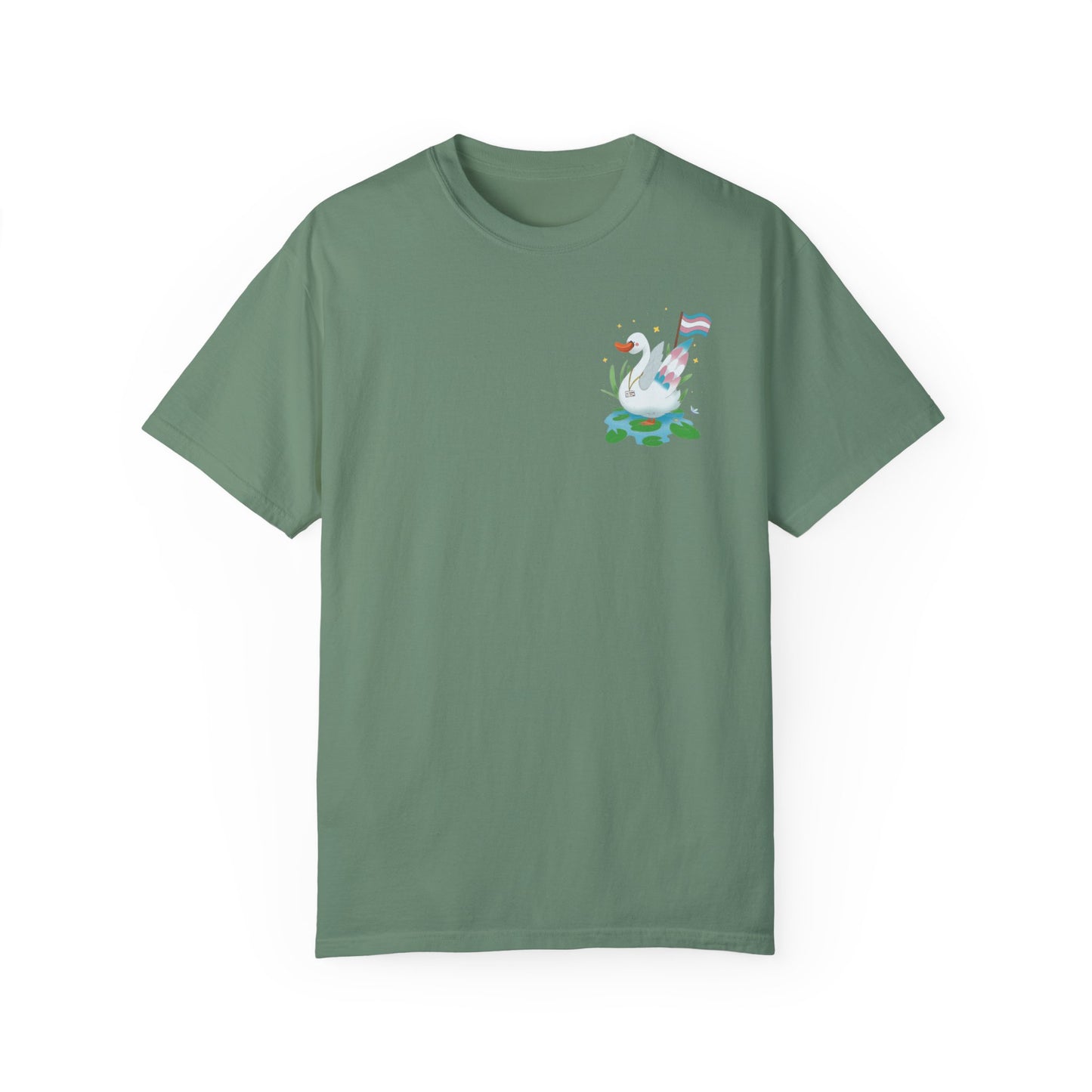 Badgie T-Shirt - Trans Swan “Tundra” - Badgie.co