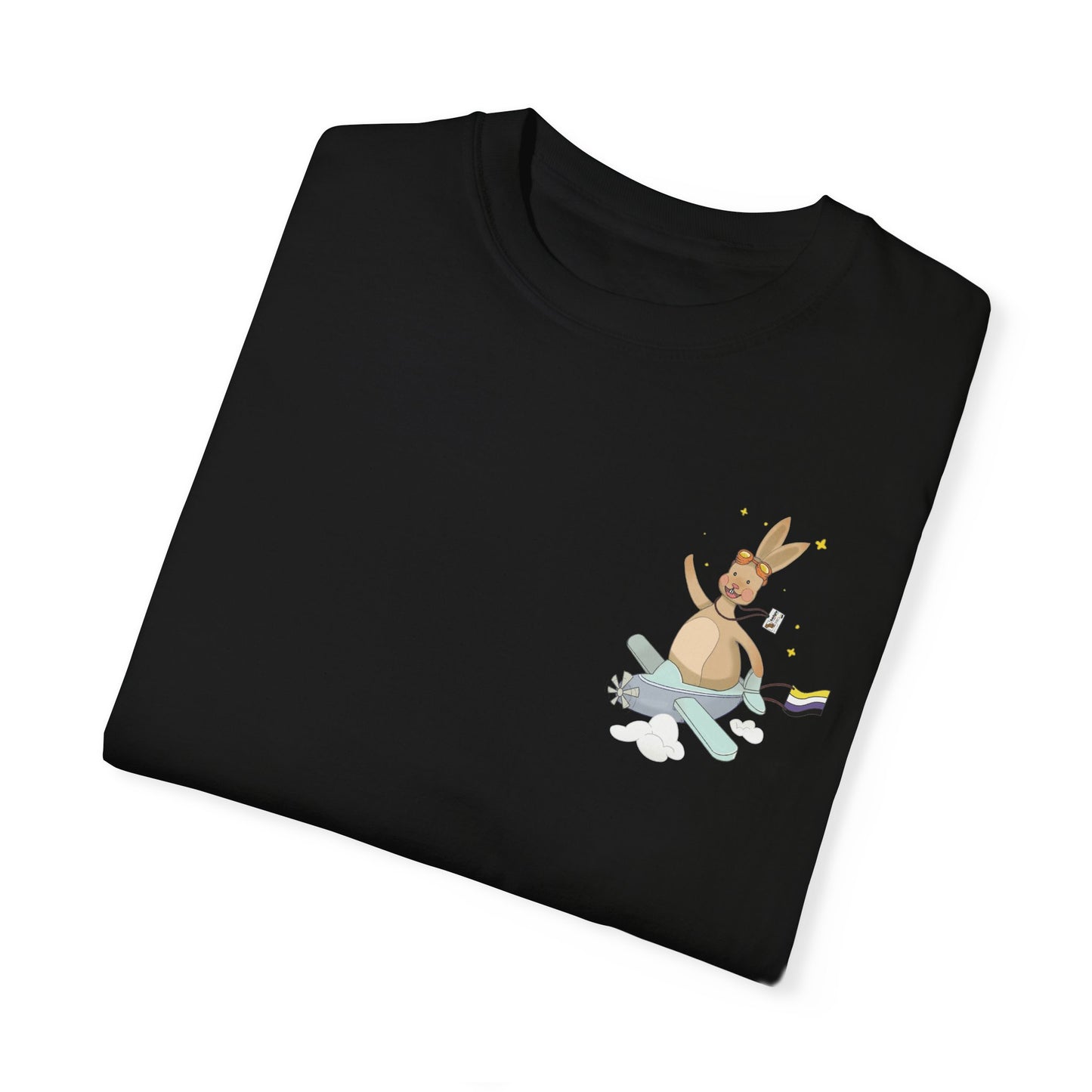 Badgie T-Shirt - Nonbinary Rabbit "Rex" - Badgie.co