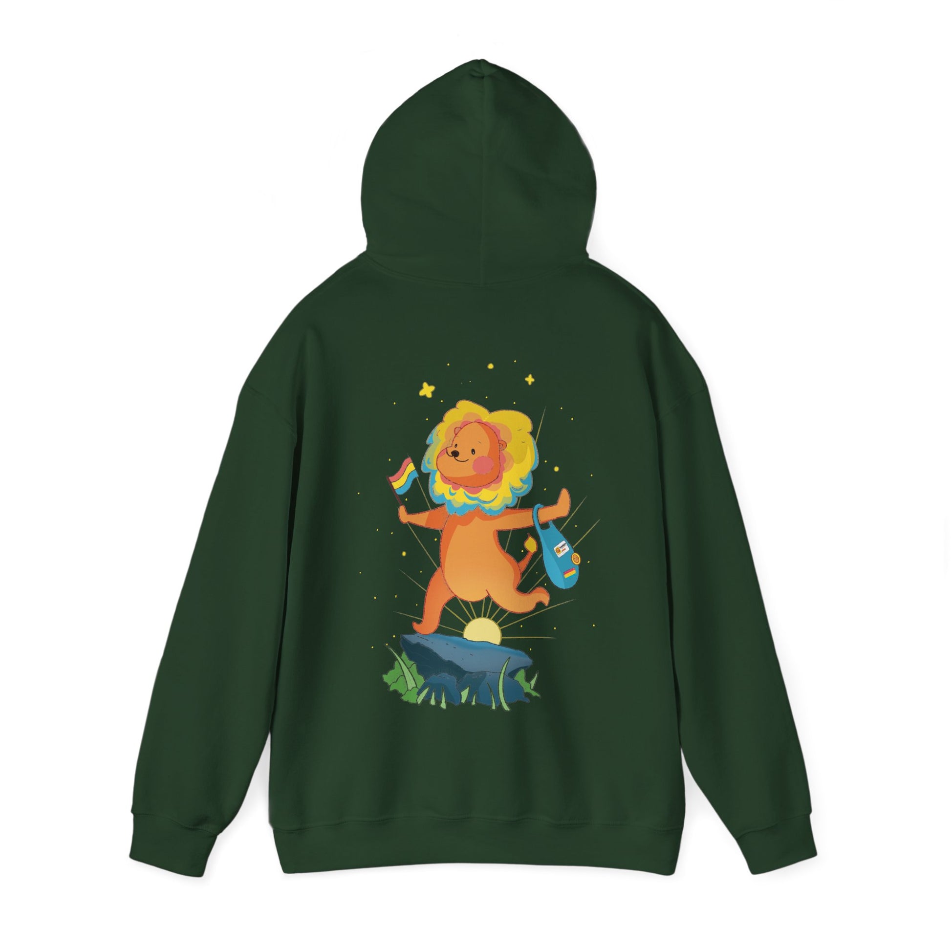 Badgie Hoodie -  Pansexual Lion "Barb" - Badgie.co