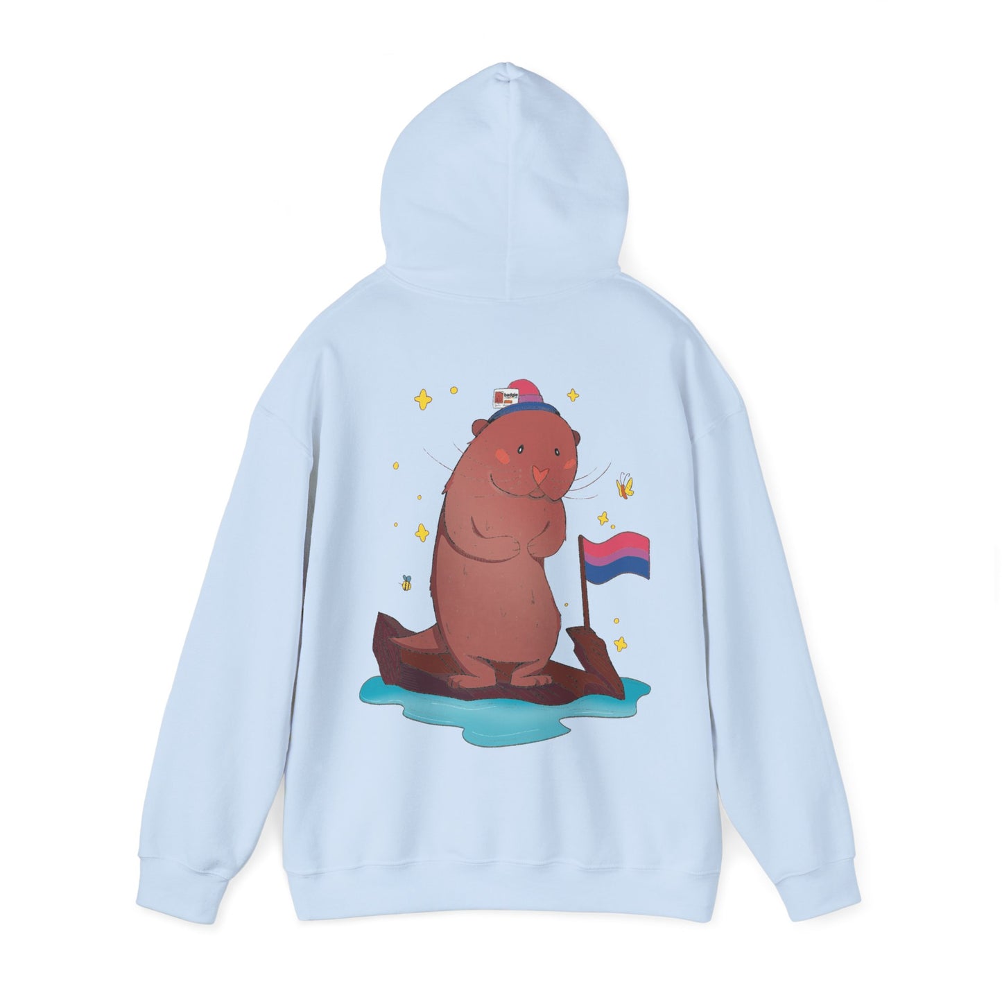 Badgie Hoodie - Bisexual Otter "River" - Badgie.co