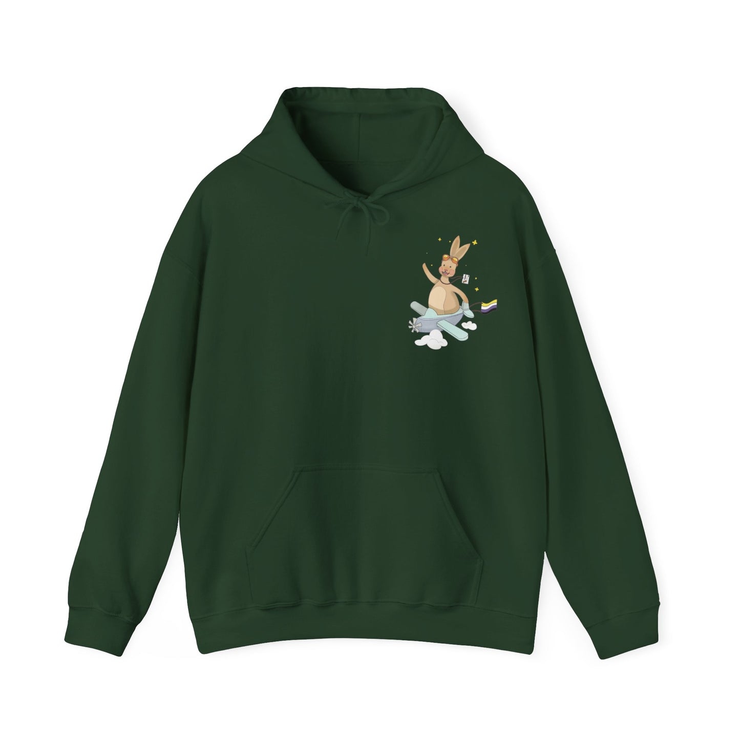 Badgie Hoodie - Nonbinary Rabbit "Rex" - Badgie.co