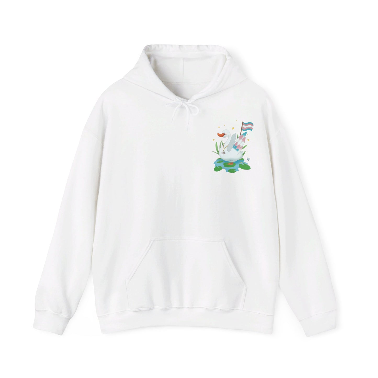 Badgie Hoodie - Trans Swan "Tundra" - Badgie.co