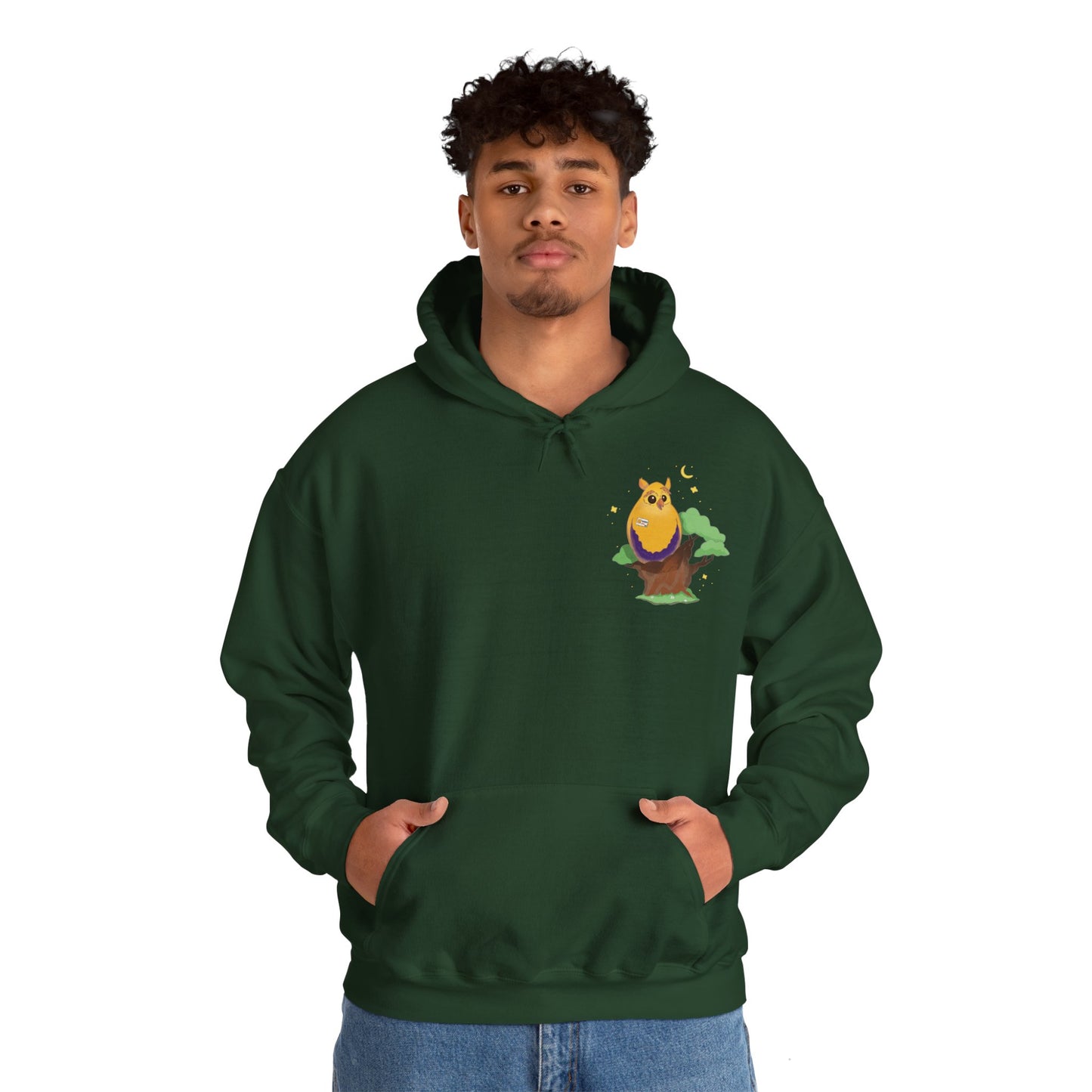 Badgie Hoodie - Intersex Owl "Albert" - Badgie.co