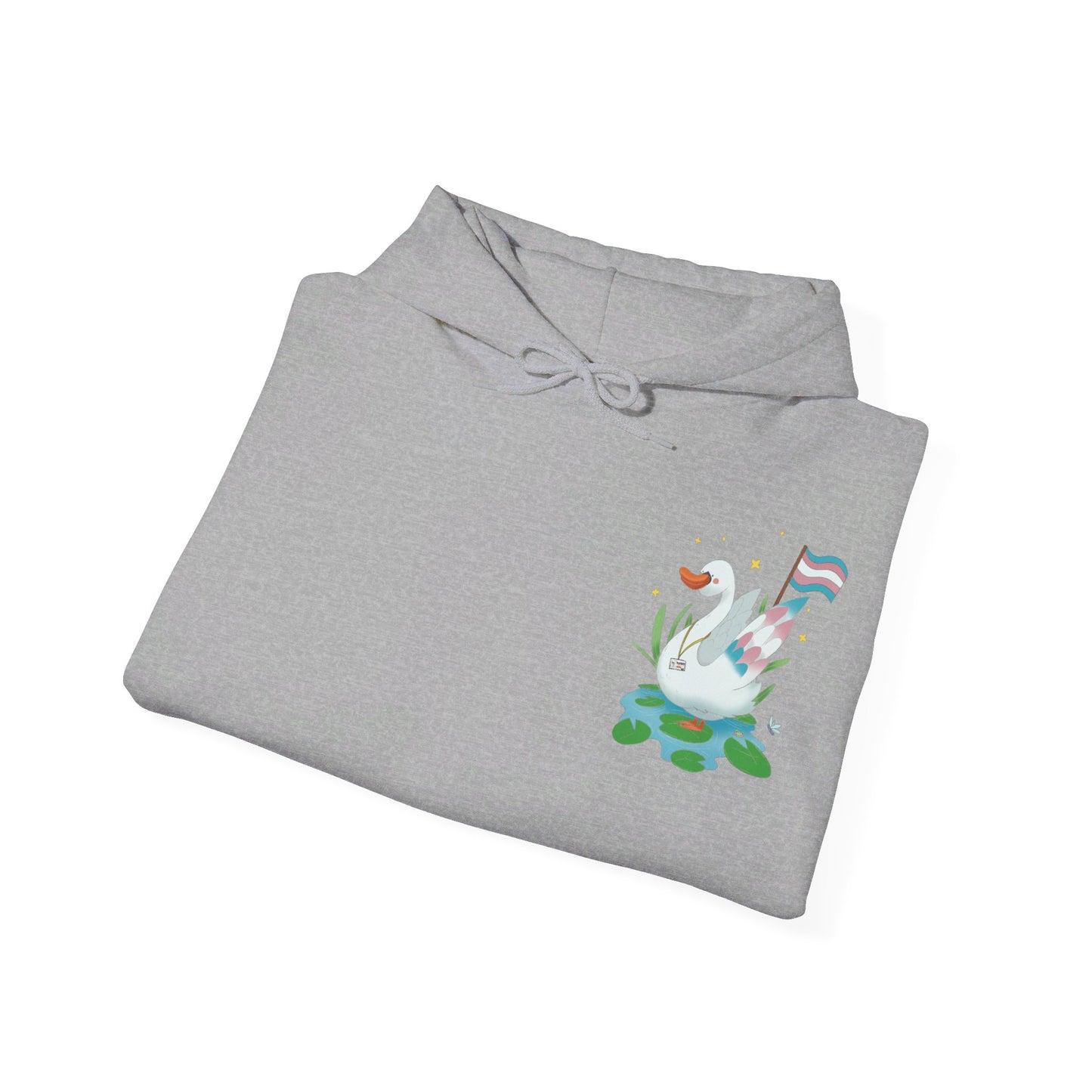 Badgie Hoodie - Trans Swan "Tundra" - Badgie.co
