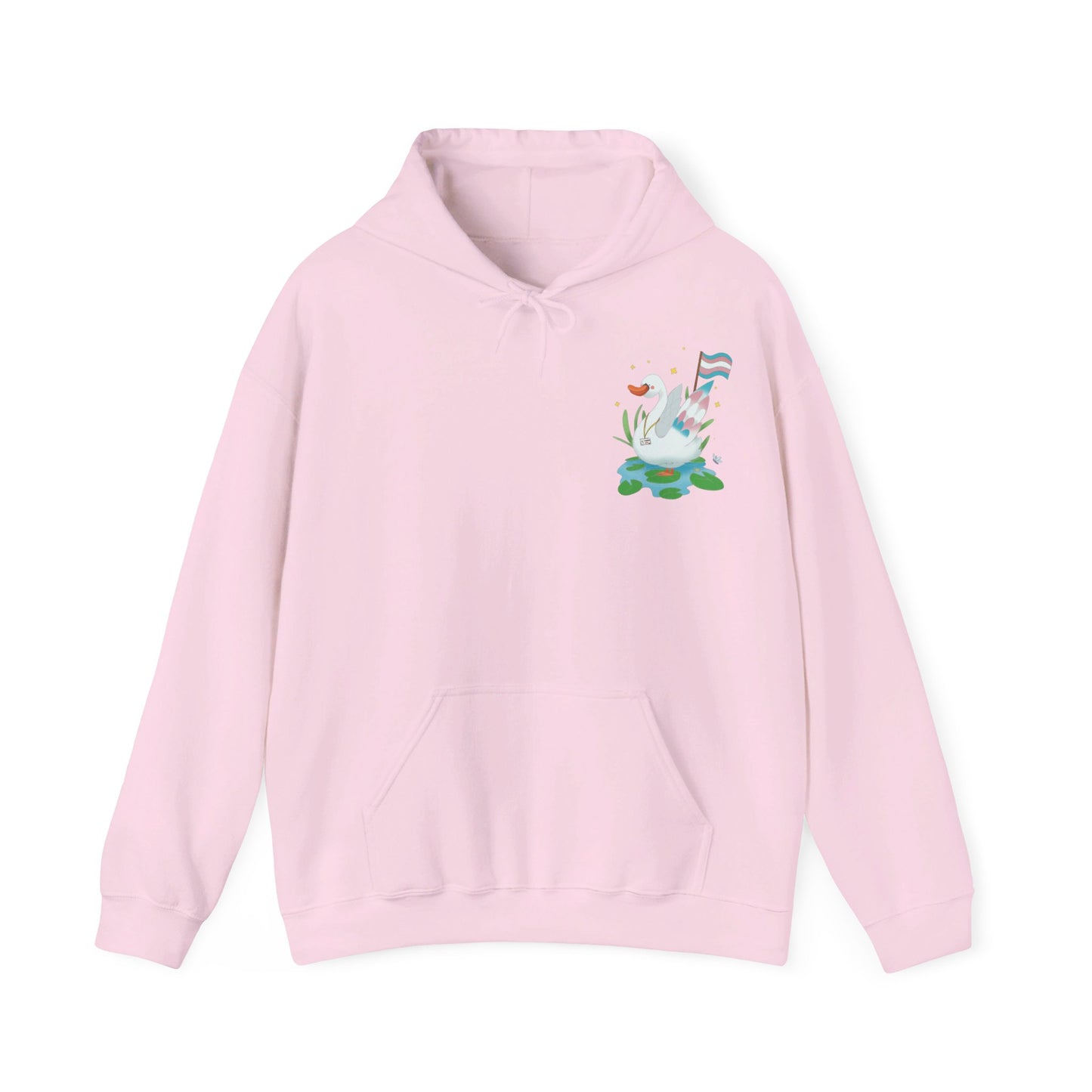Badgie Hoodie - Trans Swan "Tundra" - Badgie.co