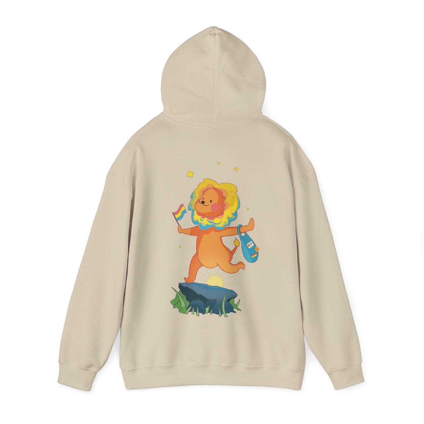 Badgie Hoodie - Pansexual Lion "Barb" - Badgie.co