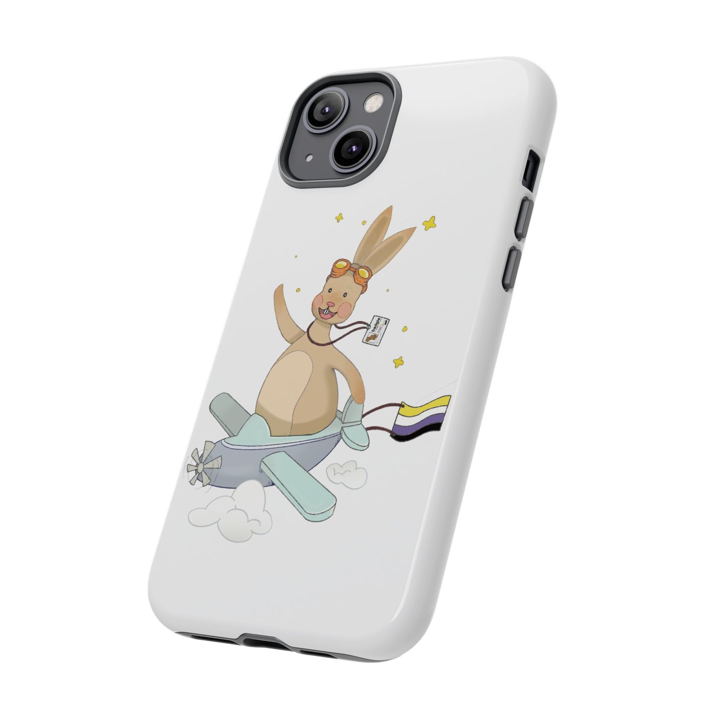 Badgie iPhone Case - Nonbinary Rabbit "Rex" - Badgie.co