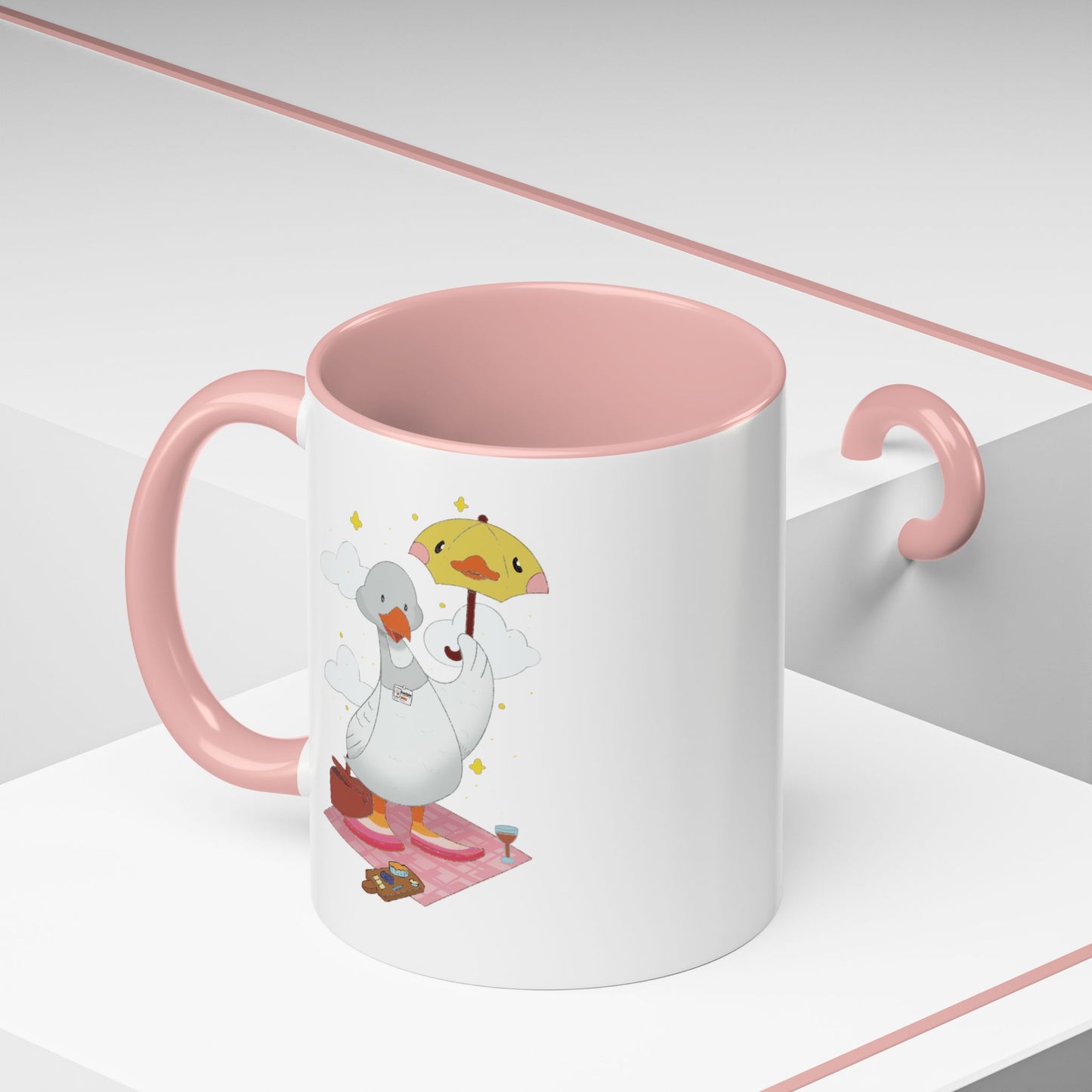 Badgie Ceramic Coffee Mug - Lesbian Goose “Tula” - Badgie.co