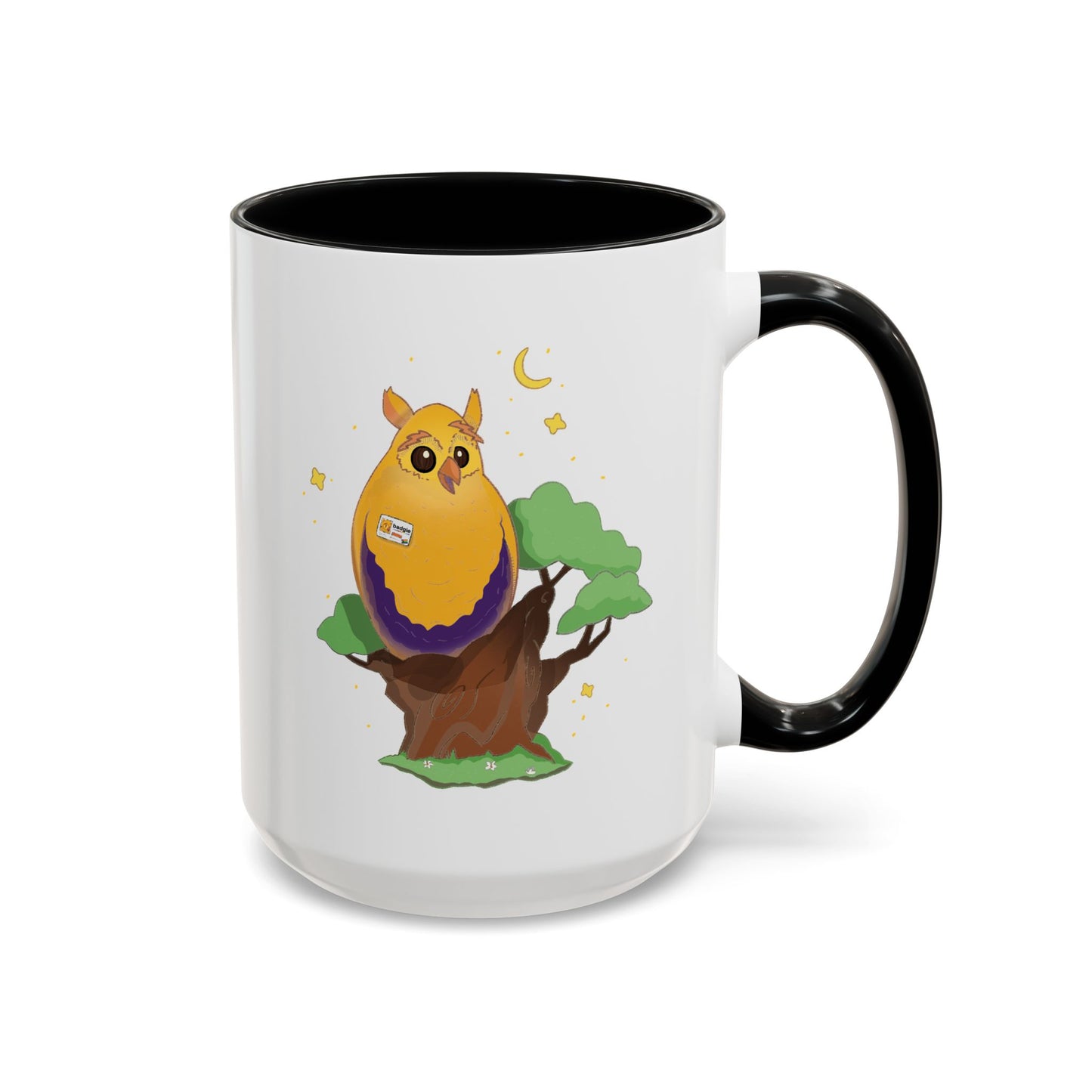 Badgie Ceramic Coffee Mug - Intersex Owl “Albert” - Badgie.co