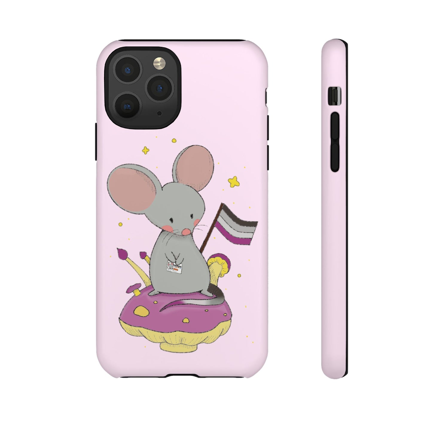 Badgie iPhone Case - Asexual Mouse "Roan" - Badgie.co
