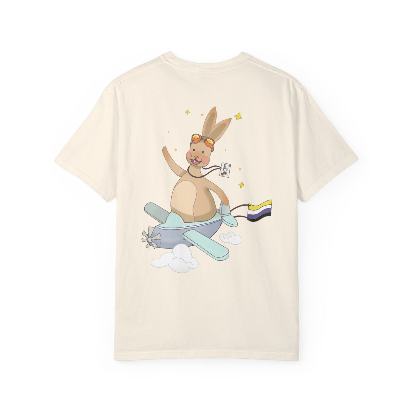 Badgie T-Shirt - Nonbinary Rabbit "Rex" - Badgie.co