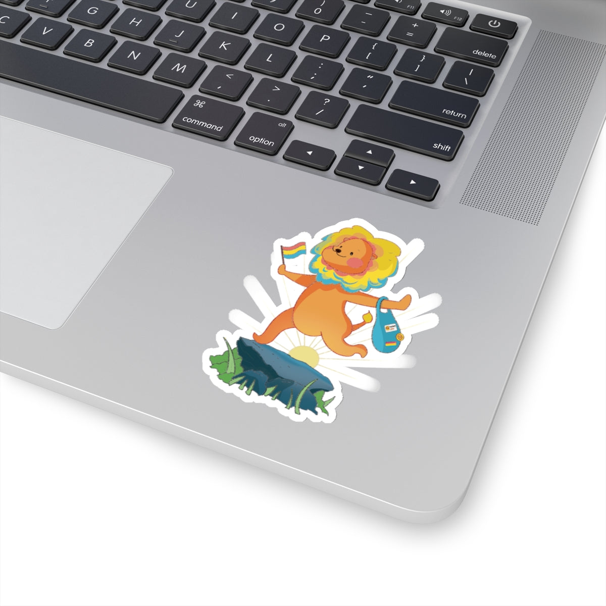 Kiss-Cut Stickers - Pansexual Lion "Barb" - Badgie.co