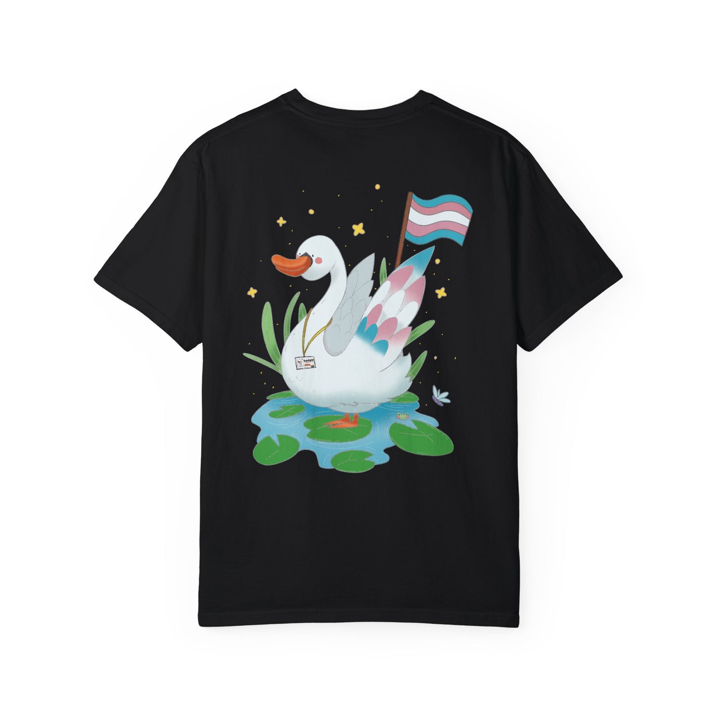 Badgie T-Shirt - Trans Swan “Tundra” - Badgie.co