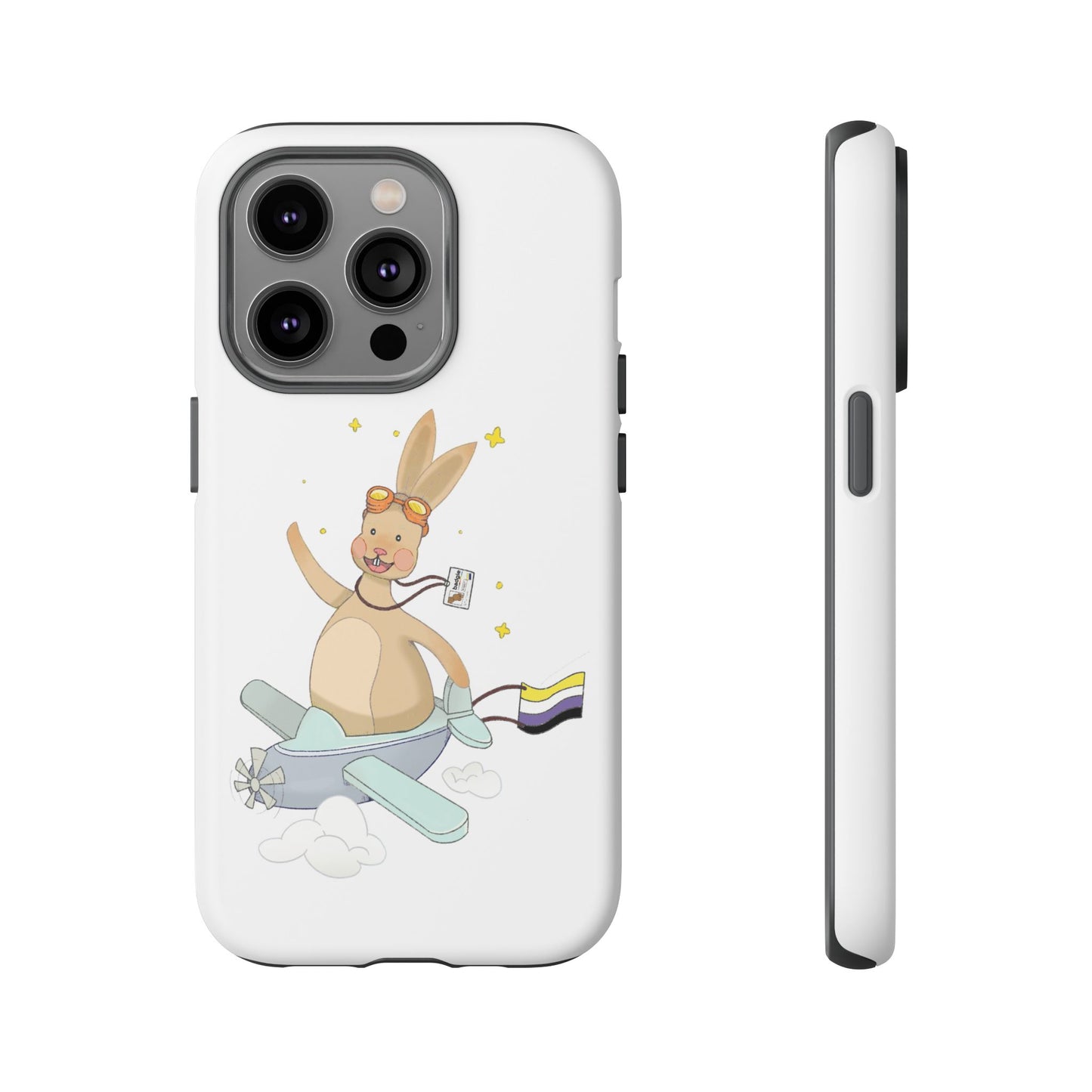 Badgie iPhone Case - Nonbinary Rabbit "Rex" - Badgie.co
