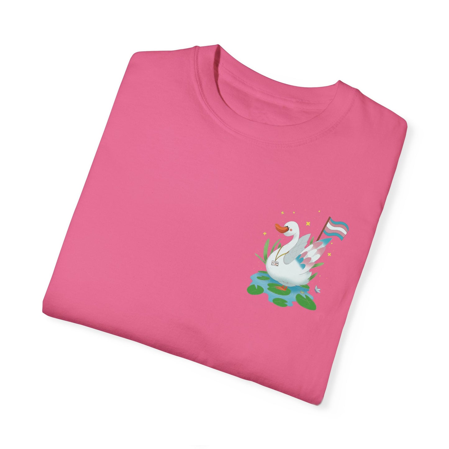 Badgie T-Shirt - Trans Swan “Tundra” - Badgie.co