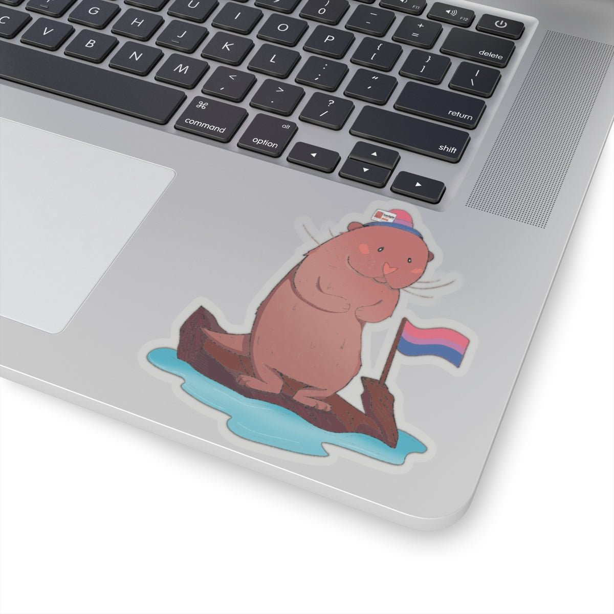 Kiss-Cut Stickers - Bisexual Otter "River" - Badgie.co