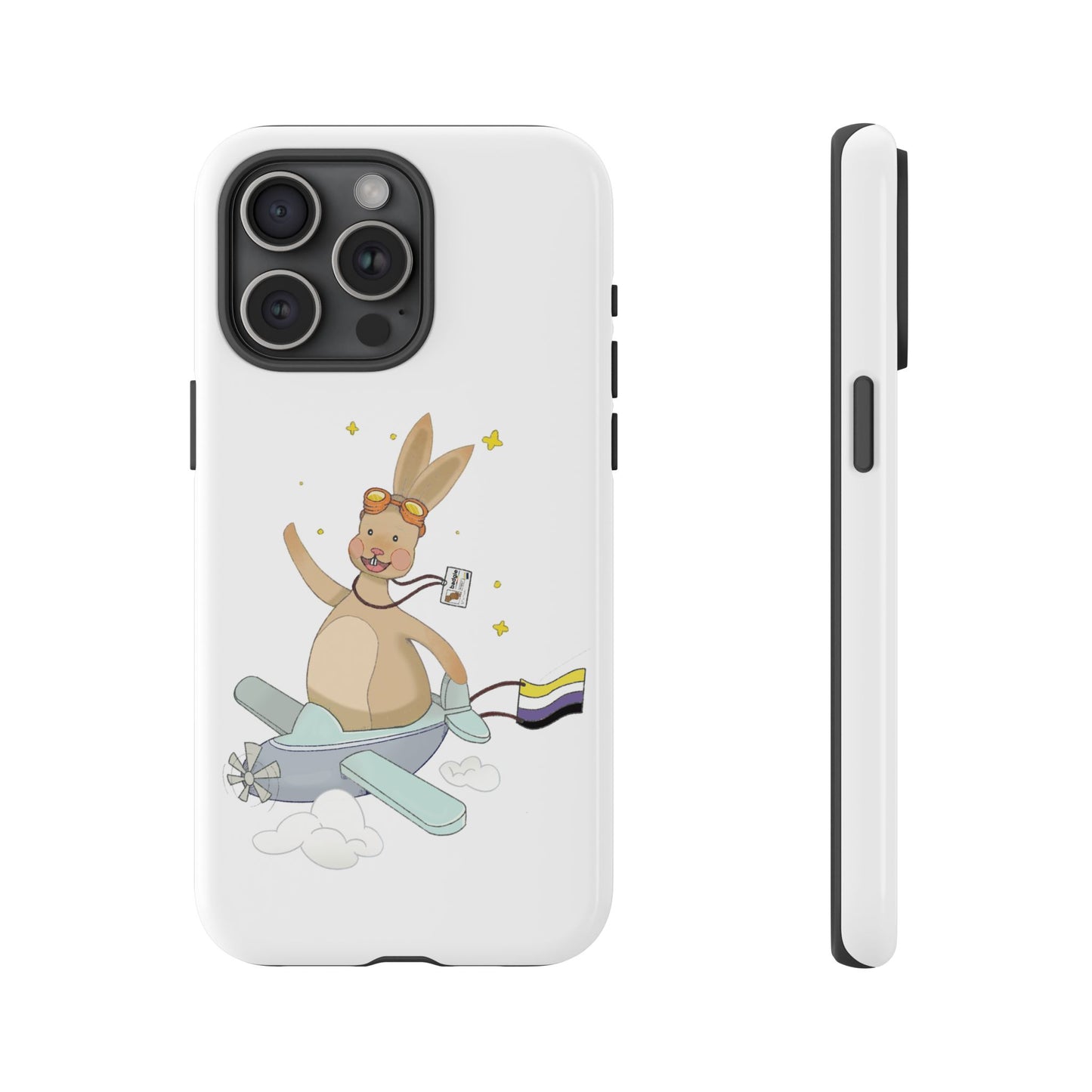 Badgie iPhone Case - Nonbinary Rabbit "Rex" - Badgie.co