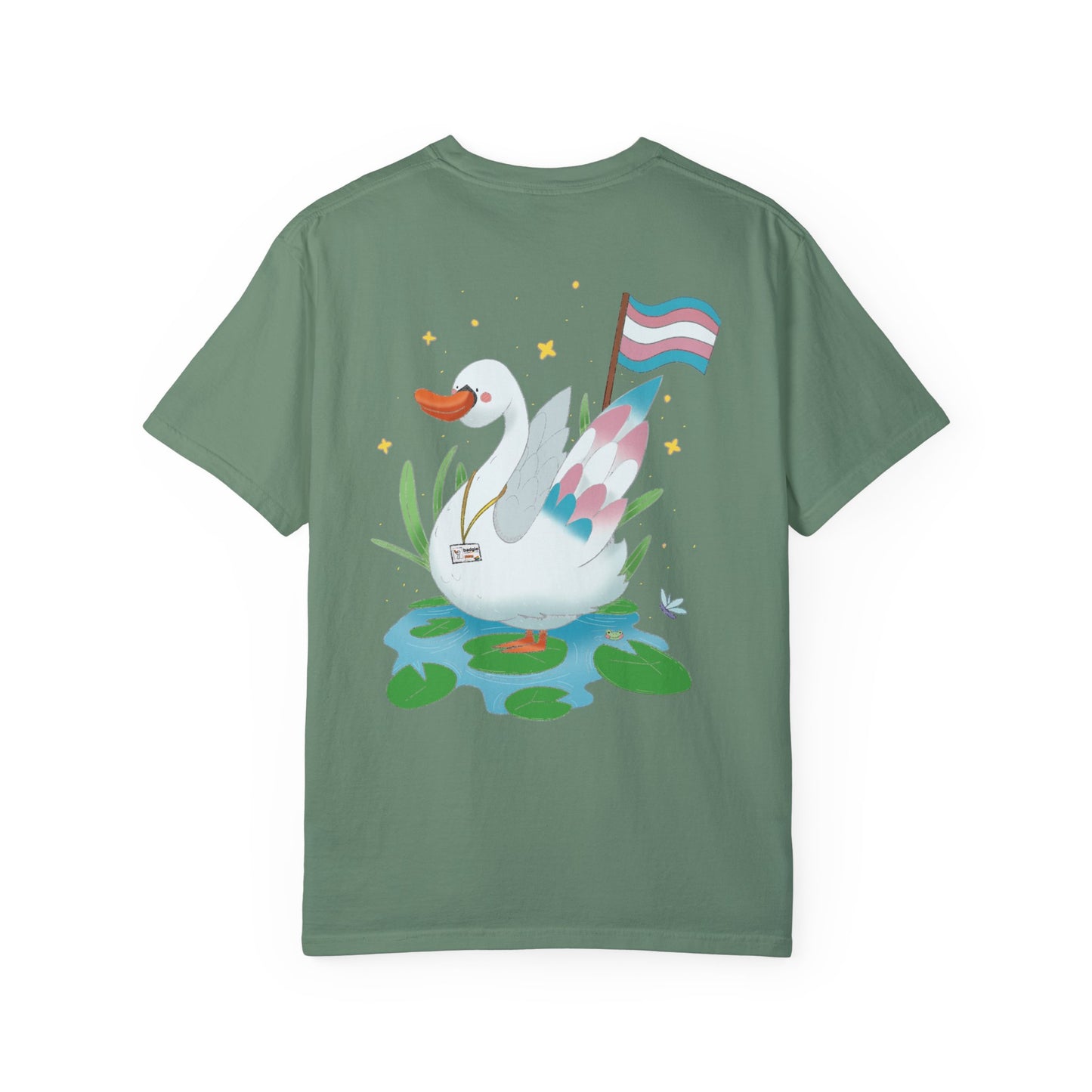Badgie T-Shirt - Trans Swan “Tundra” - Badgie.co