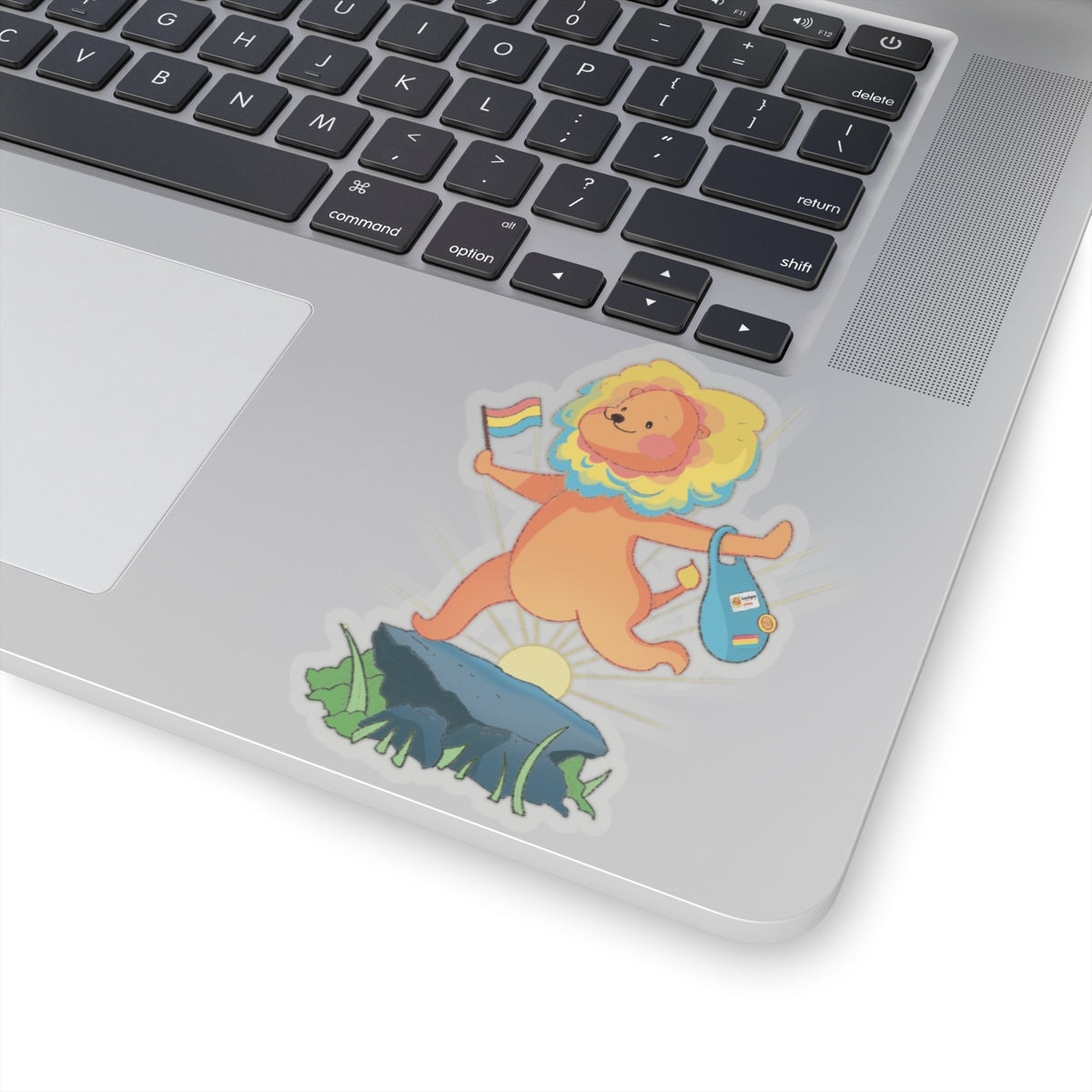 Kiss-Cut Stickers - Pansexual Lion "Barb" - Badgie.co