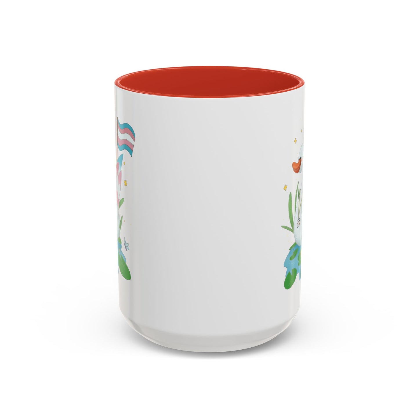 Badgie Ceramic Coffee Mug - Trans Swan “Tundra” - Badgie.co
