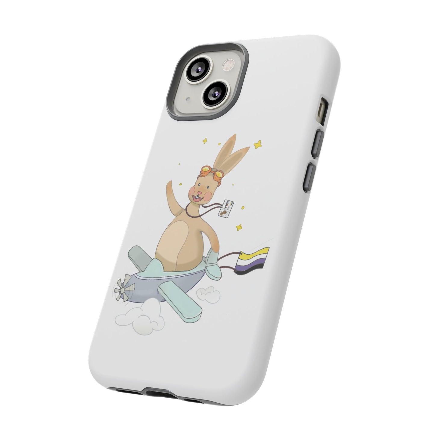 Badgie iPhone Case - Nonbinary Rabbit "Rex" - Badgie.co