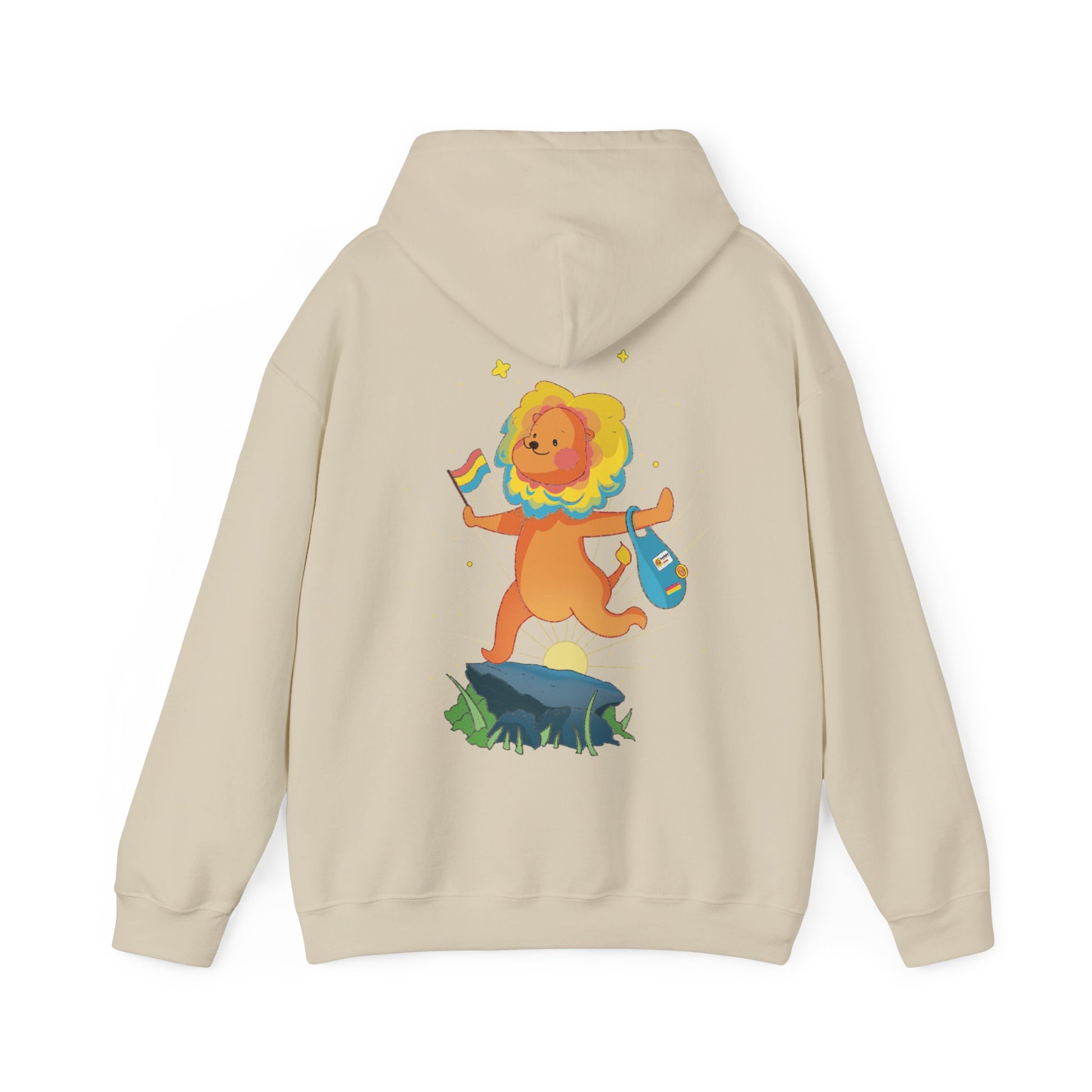 Badgie Hoodie -  Pansexual Lion "Barb" - Badgie.co