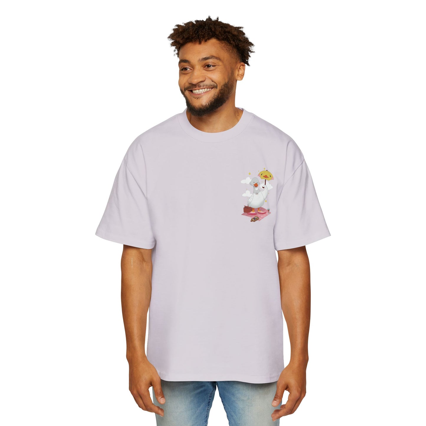 Badgie Oversized Heavy Drop Shoulder T-Shirt - Lesbian Goose "Tula"