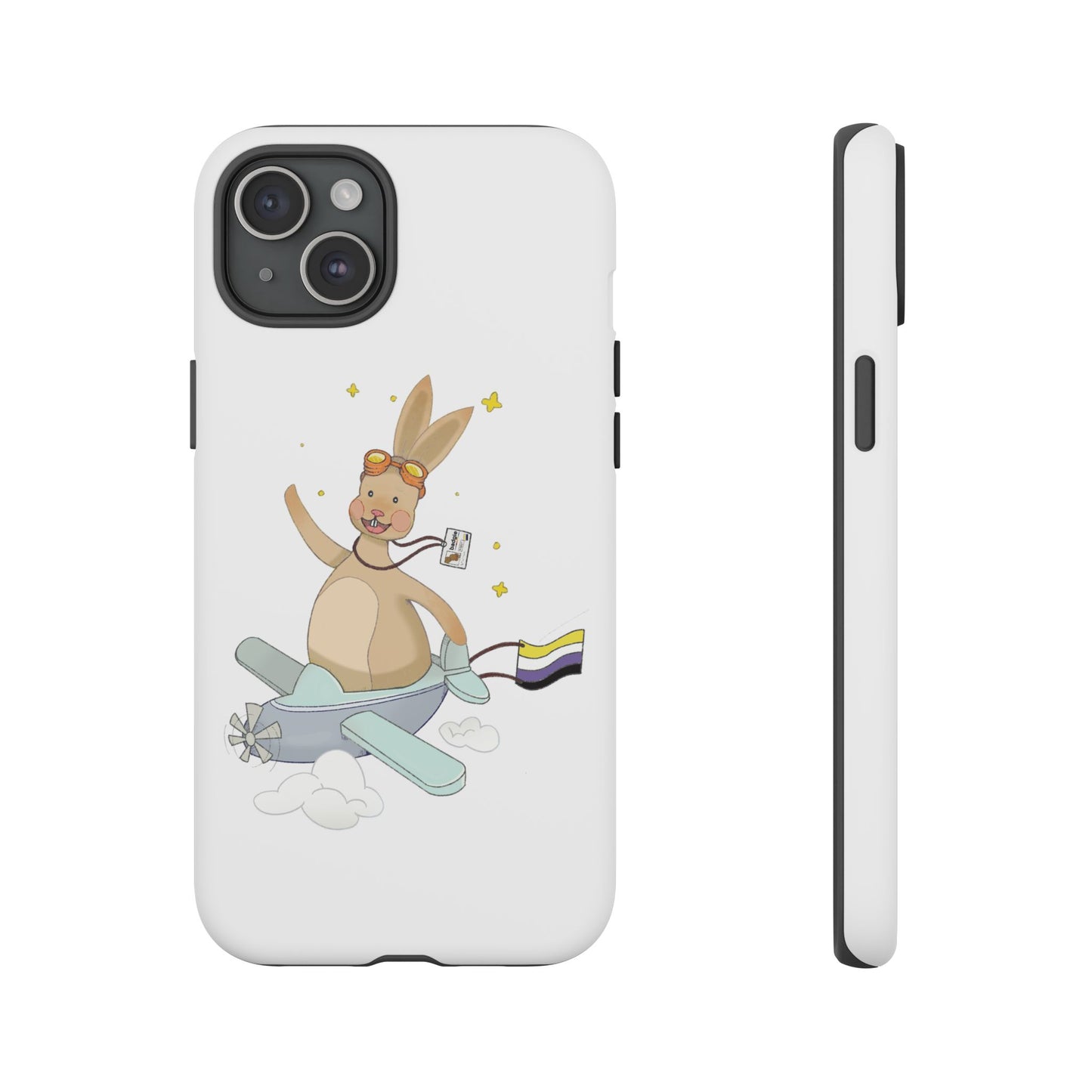 Badgie iPhone Case - Nonbinary Rabbit "Rex" - Badgie.co