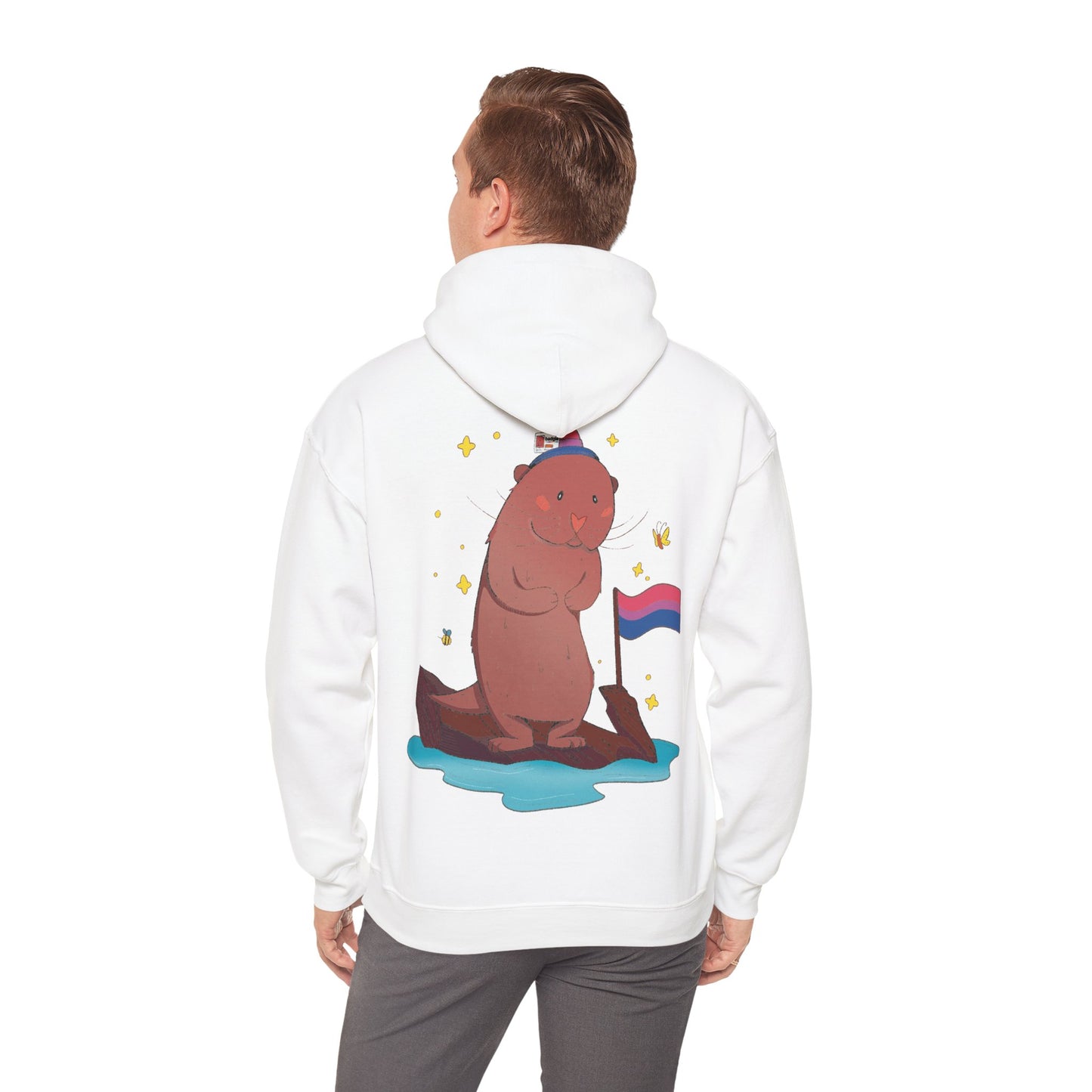 Badgie Hoodie - Bisexual Otter "River" - Badgie.co