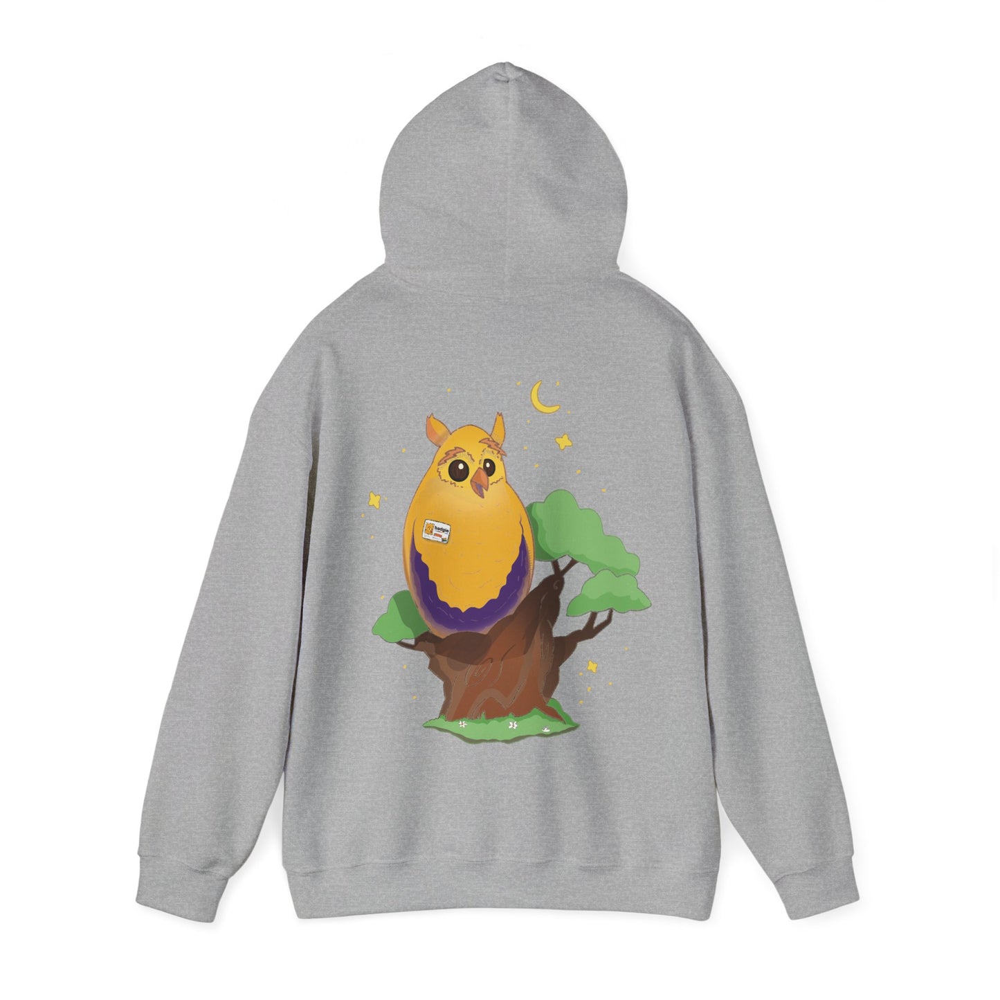 Badgie Hoodie - Intersex Owl "Albert" - Badgie.co