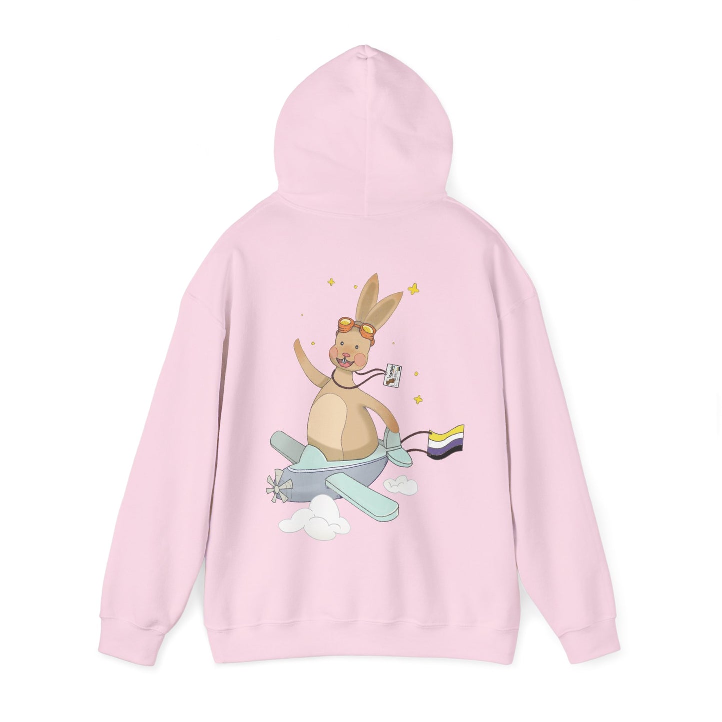 Badgie Hoodie - Nonbinary Rabbit "Rex" - Badgie.co