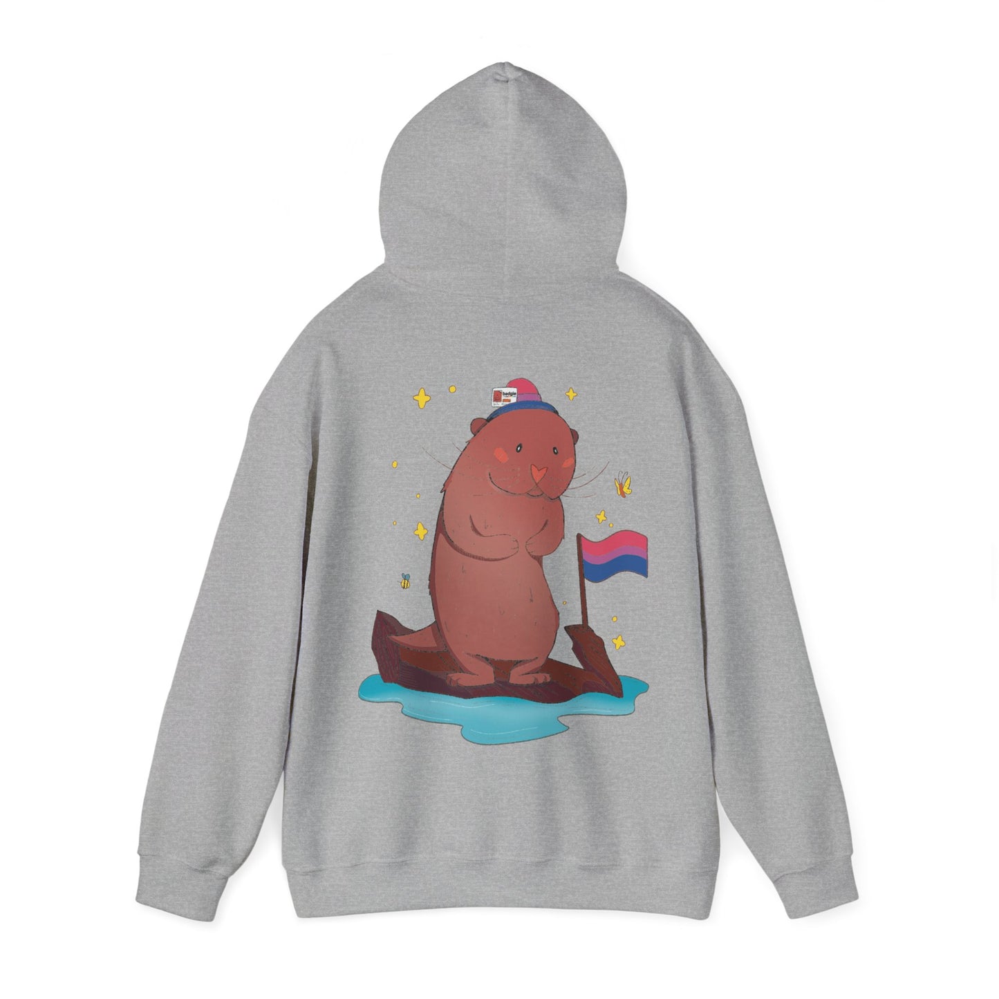 Badgie Hoodie - Bisexual Otter "River" - Badgie.co