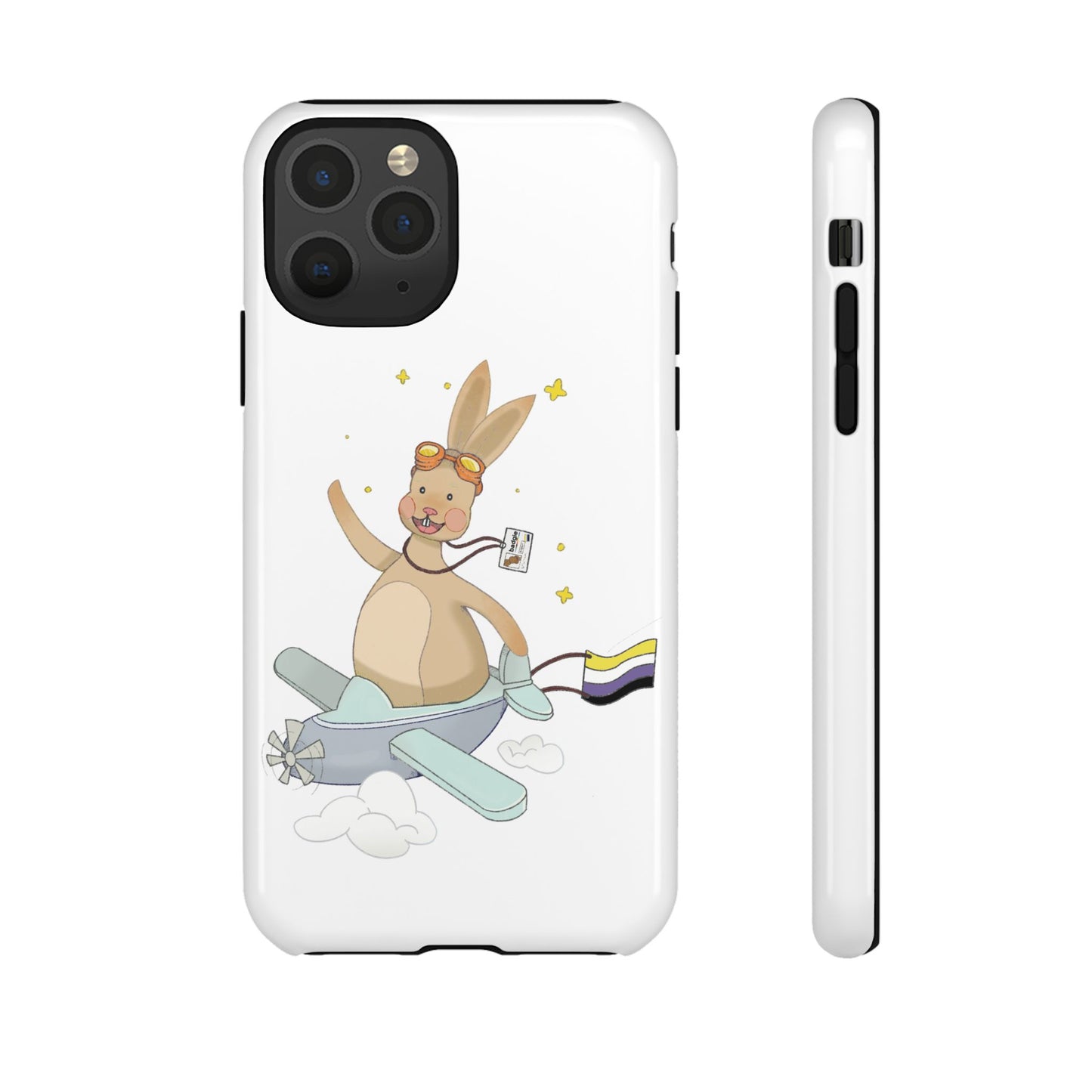 Badgie iPhone Case - Nonbinary Rabbit "Rex" - Badgie.co