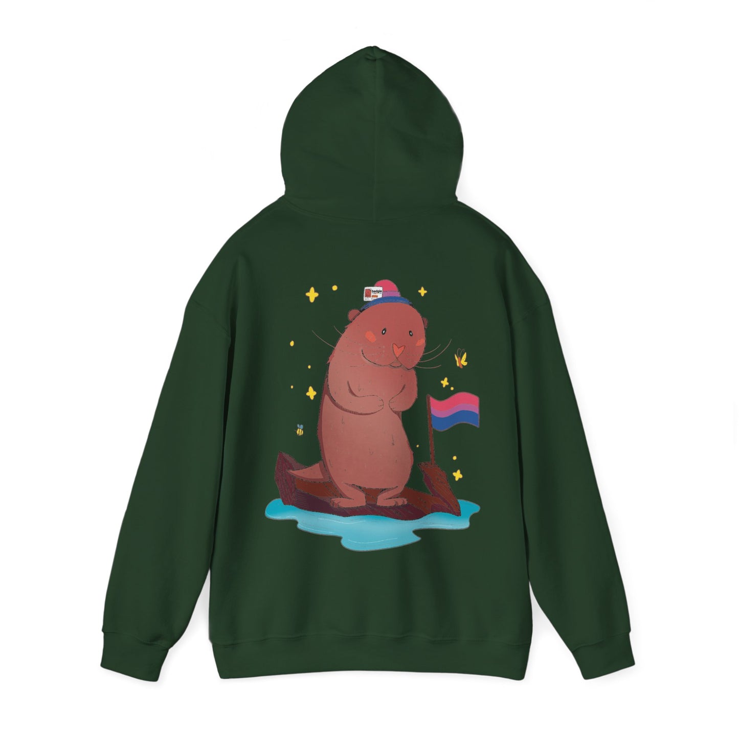 Badgie Hoodie - Bisexual Otter "River" - Badgie.co