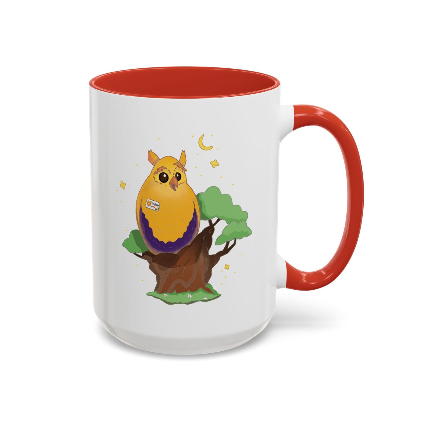Badgie Ceramic Coffee Mug - Intersex Owl “Albert” - Badgie.co