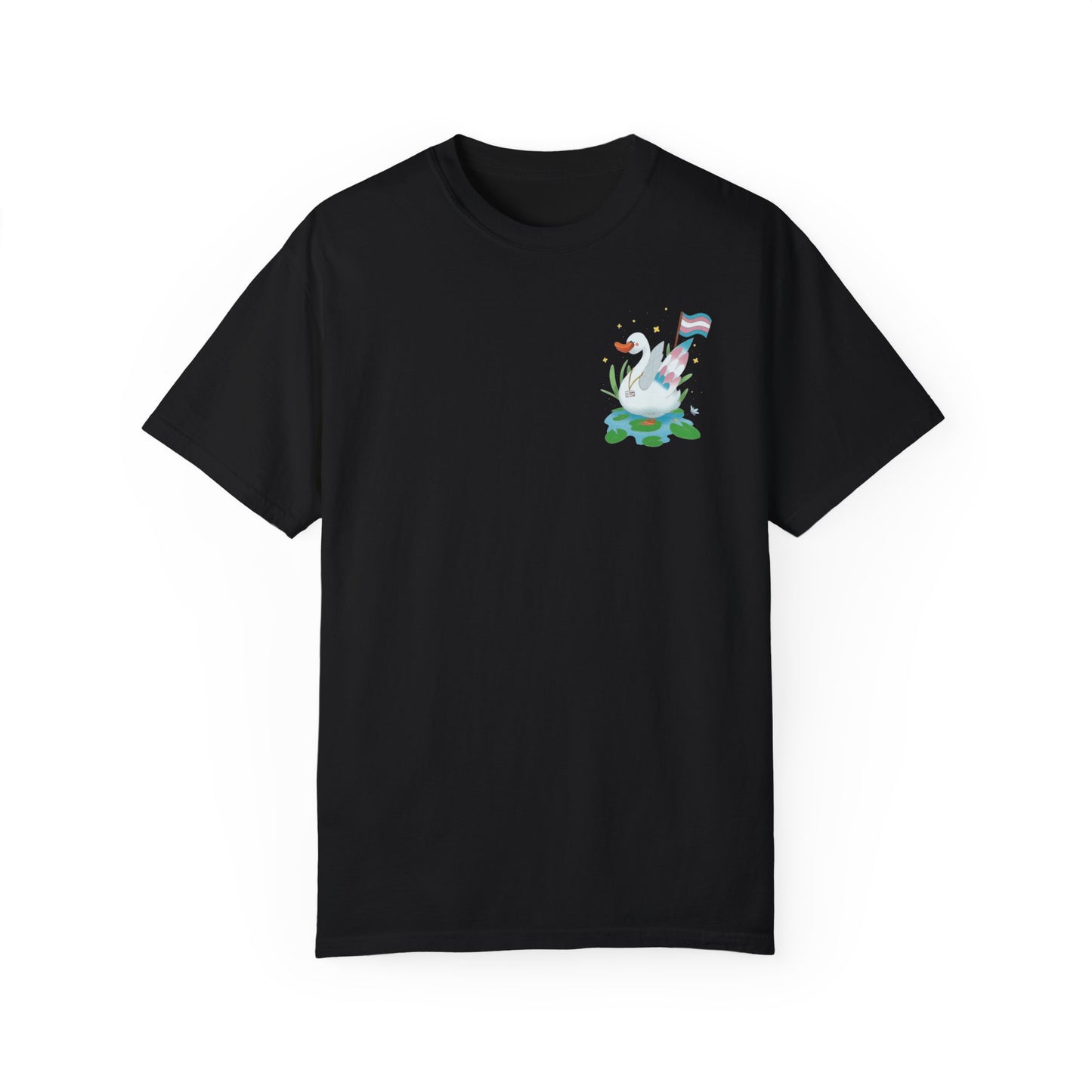 Badgie T-Shirt - Trans Swan “Tundra” - Badgie.co