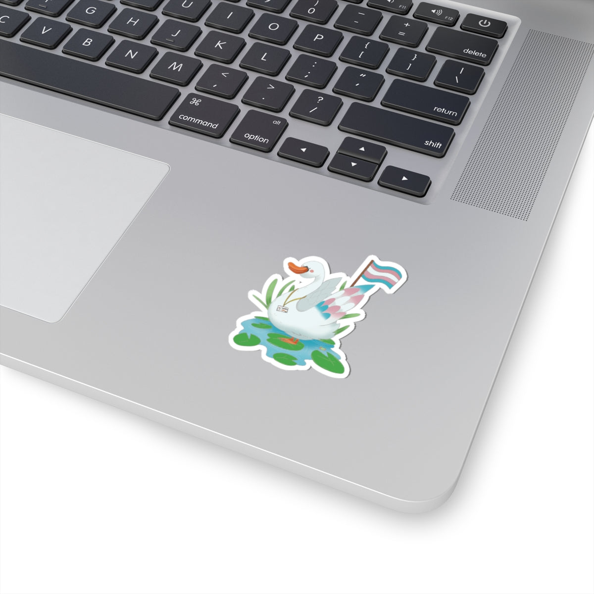 Kiss-Cut Stickers - Trans Swan "Tundra" - Badgie.co
