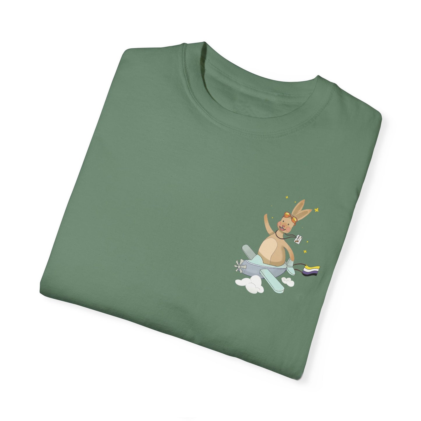 Badgie T-Shirt - Nonbinary Rabbit "Rex" - Badgie.co