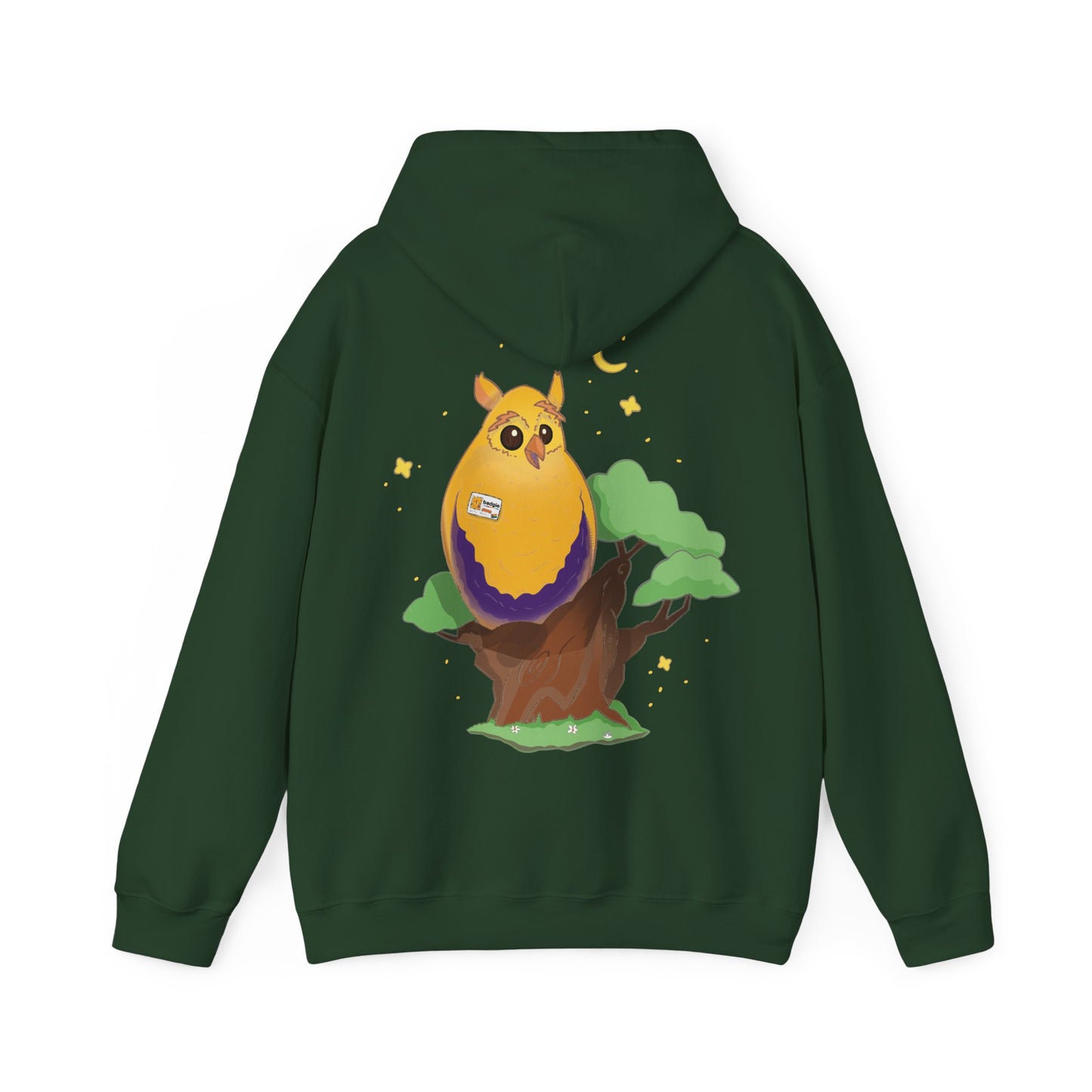Badgie Hoodie - Intersex Owl "Albert" - Badgie.co