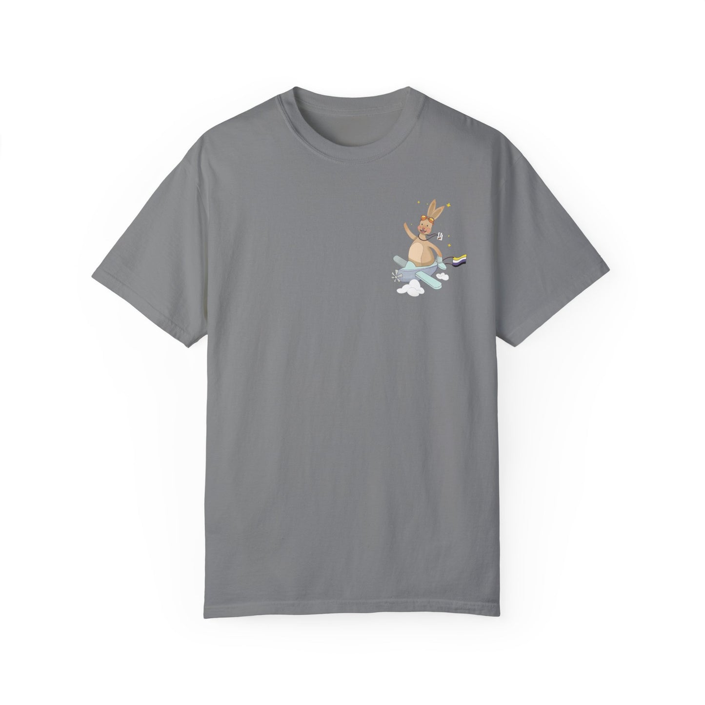 Badgie T-Shirt - Nonbinary Rabbit "Rex" - Badgie.co