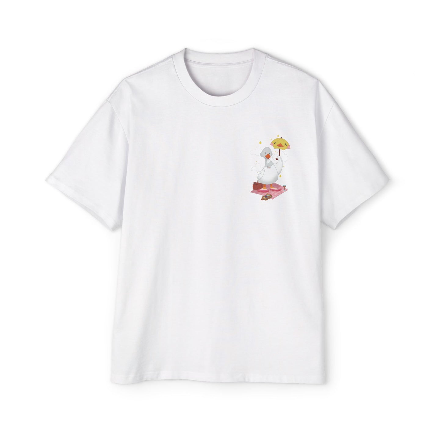 Badgie Oversized Heavy Drop Shoulder T-Shirt - Lesbian Goose "Tula"