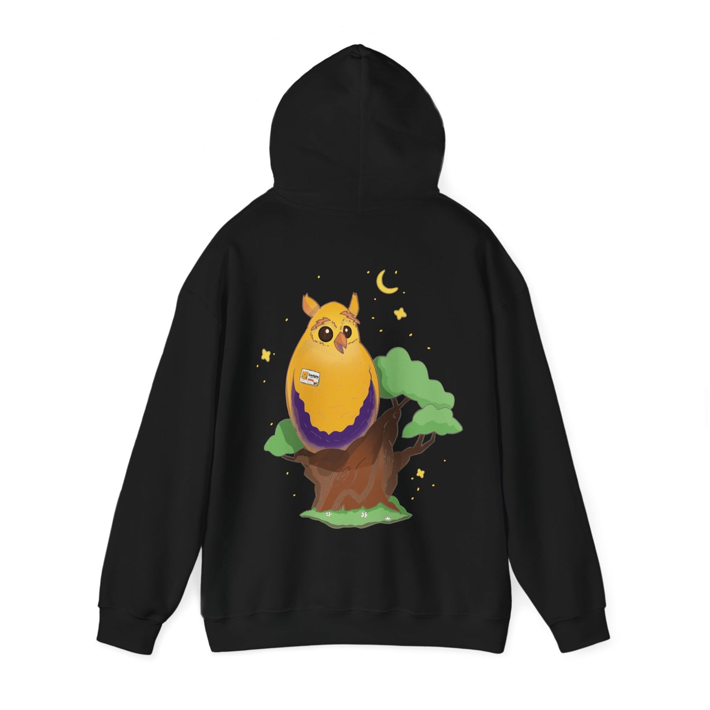 Badgie Hoodie - Intersex Owl "Albert" - Badgie.co