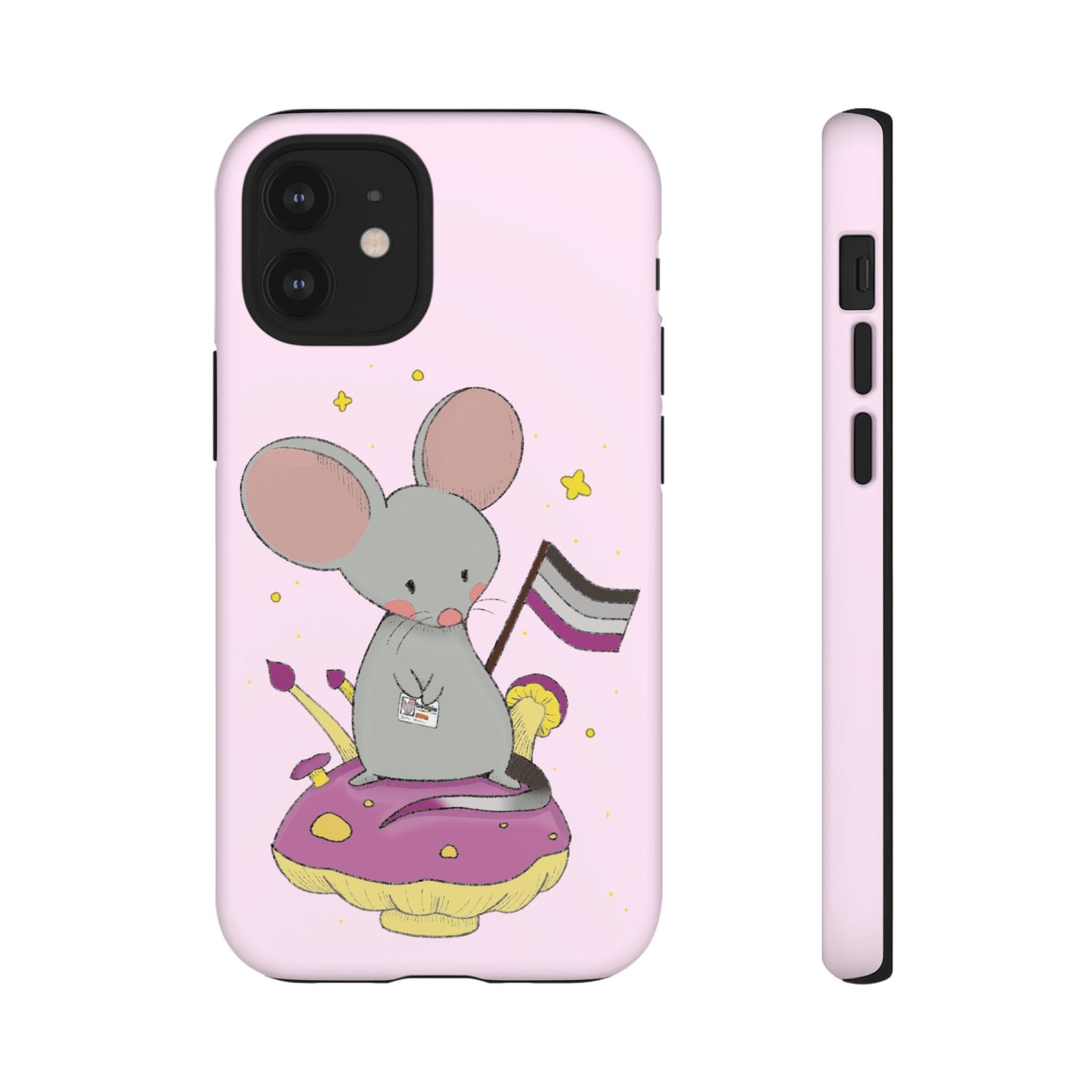 Badgie iPhone Case - Asexual Mouse "Roan" - Badgie.co