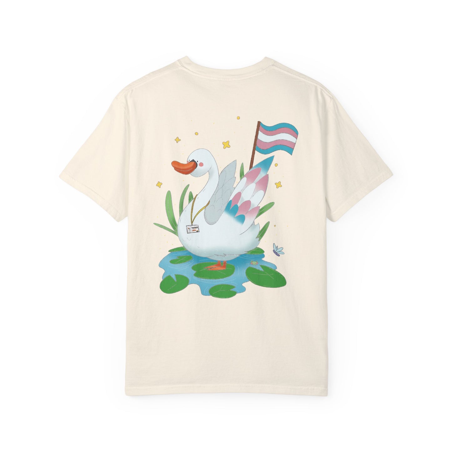 Badgie T-Shirt - Trans Swan “Tundra” - Badgie.co