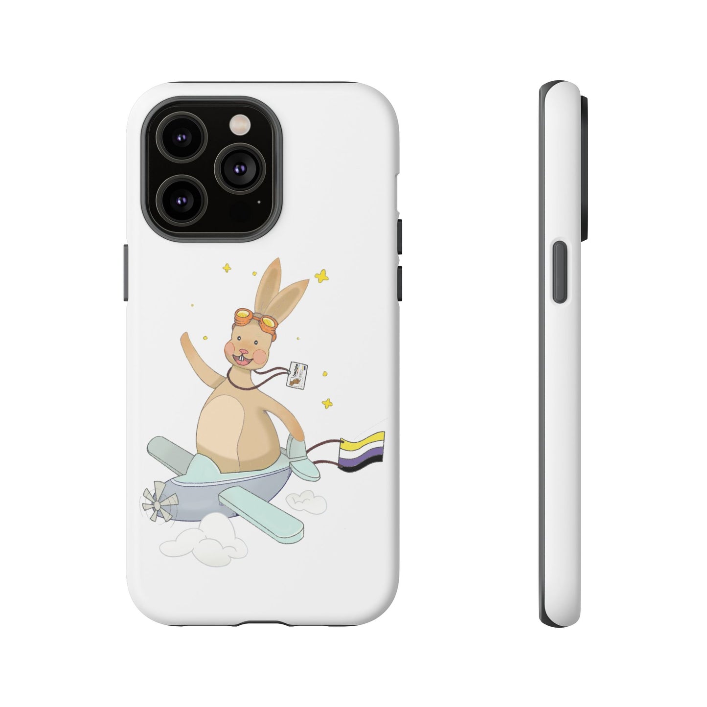 Badgie iPhone Case - Nonbinary Rabbit "Rex" - Badgie.co